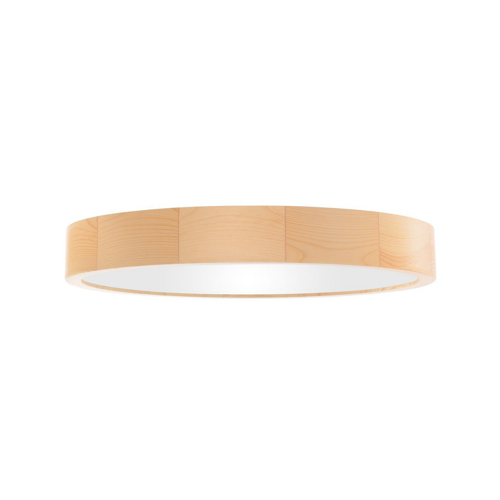 Plafonnier Cleo DR800, bois de pin, Ø 80 cm, à 6 lampes, E27