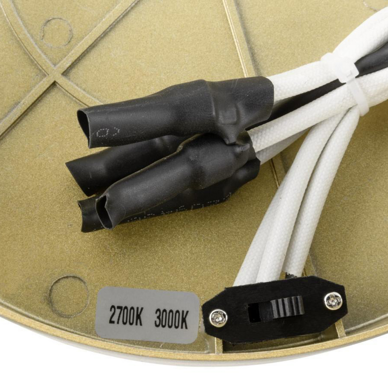 SLV LED ceiling light One, Ø 60 cm, brass-coloured metal CCT