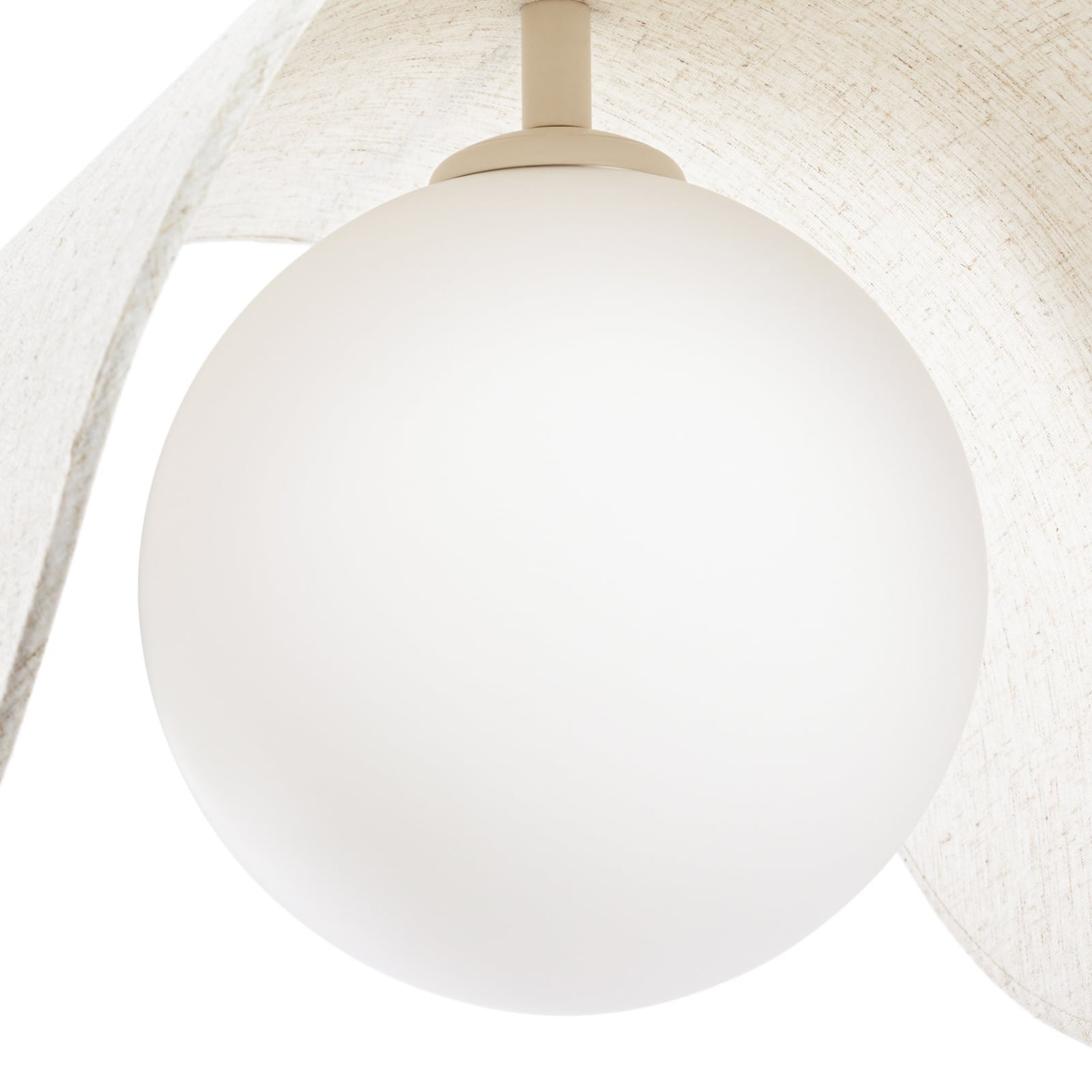 Lampadaire arqué LED Tamani, hauteur 220 cm, beige, à intensité variable, « dim