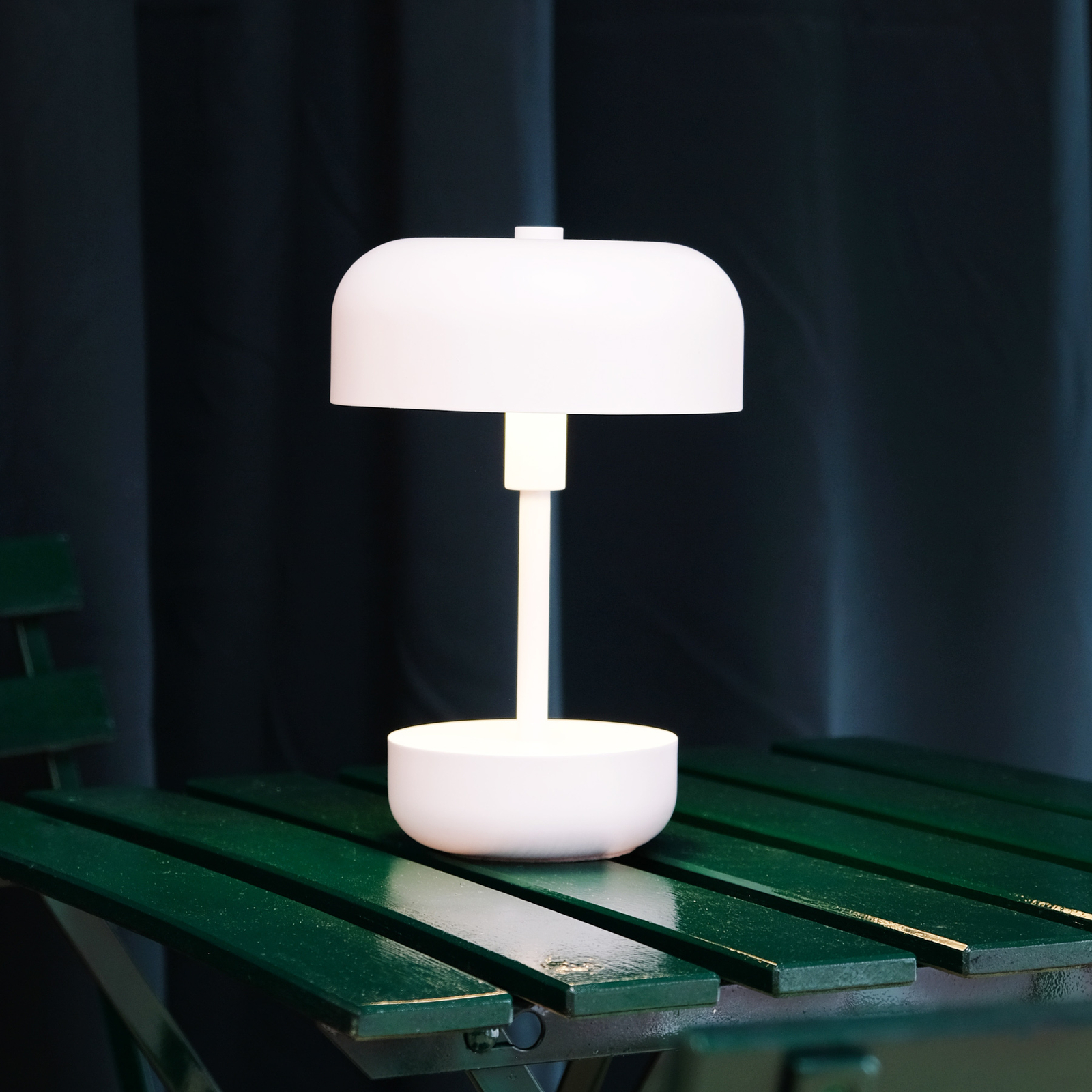 Dyberg LARSEN Haipot lámpara de mesa LED batería recargable blanco