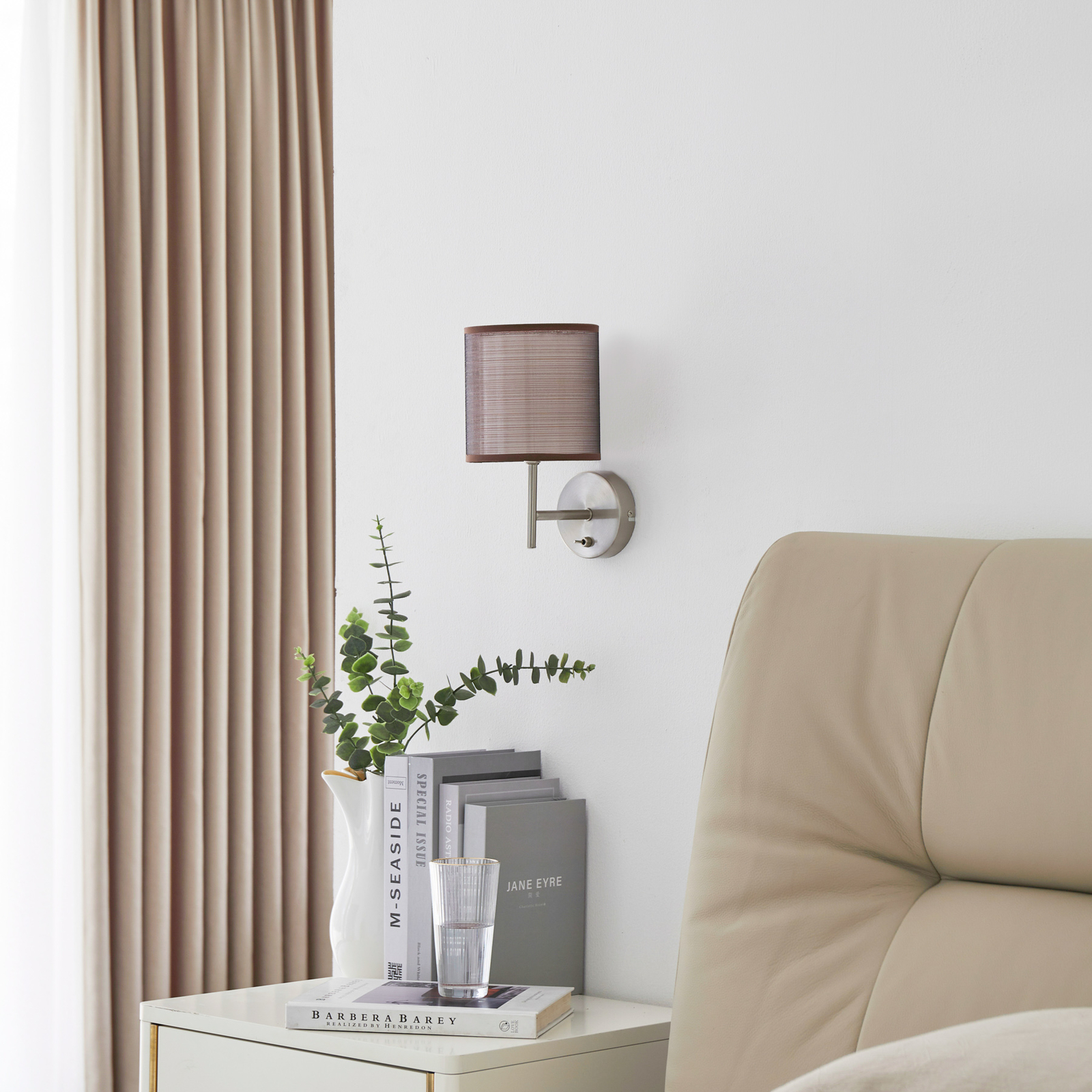 Nica wall light in grey