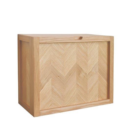 Herringbone-kenkäkaappi, pituus 50 cm, tammiviilu – Hübsch
