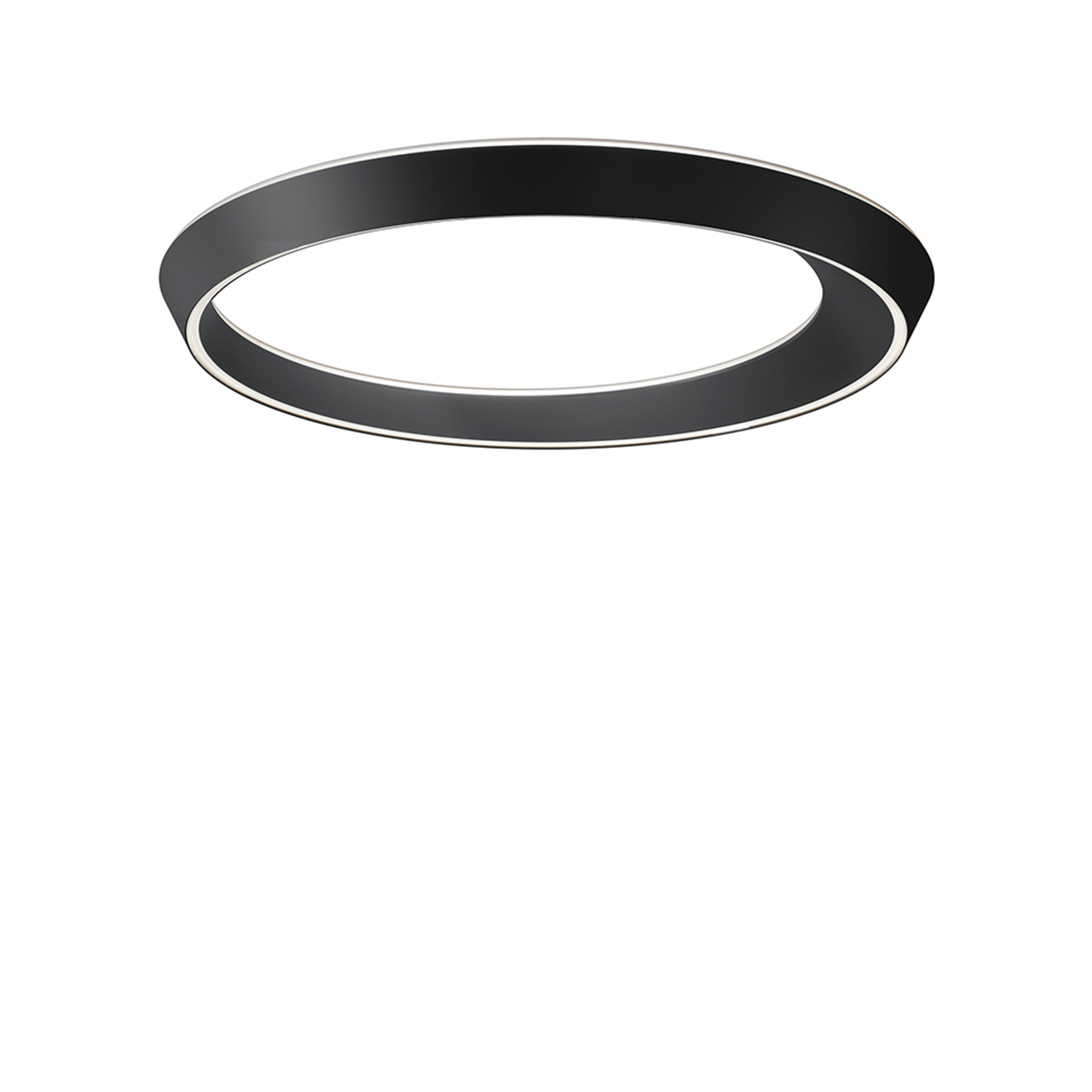 Tidal 75 Plafonnier 3000K Mat Noir - Lodes