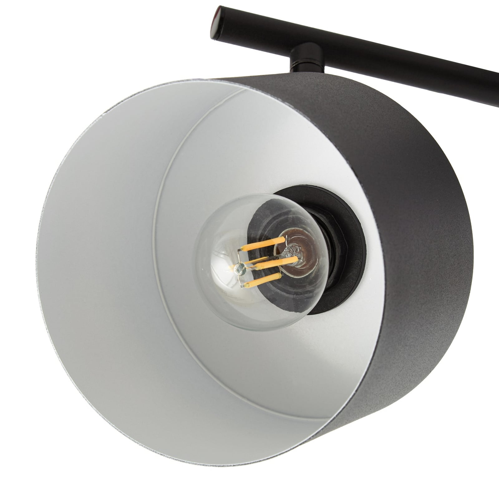 Lenja loftspot, E14, sort/hvid, 2 lyskilder, metal – Lindby Lenja loftspot, E14, sort/hvid, 2 lyskilder, metal – Lindby