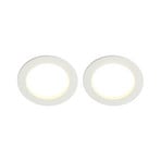 Arcchio LED recessed light Milaine, white, dimmable, set of 2