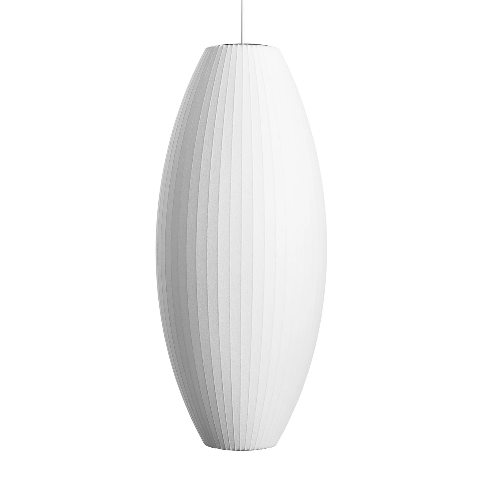 Suspension HAY Nelson Cigar Bubble L, Ø 38 cm, blanc