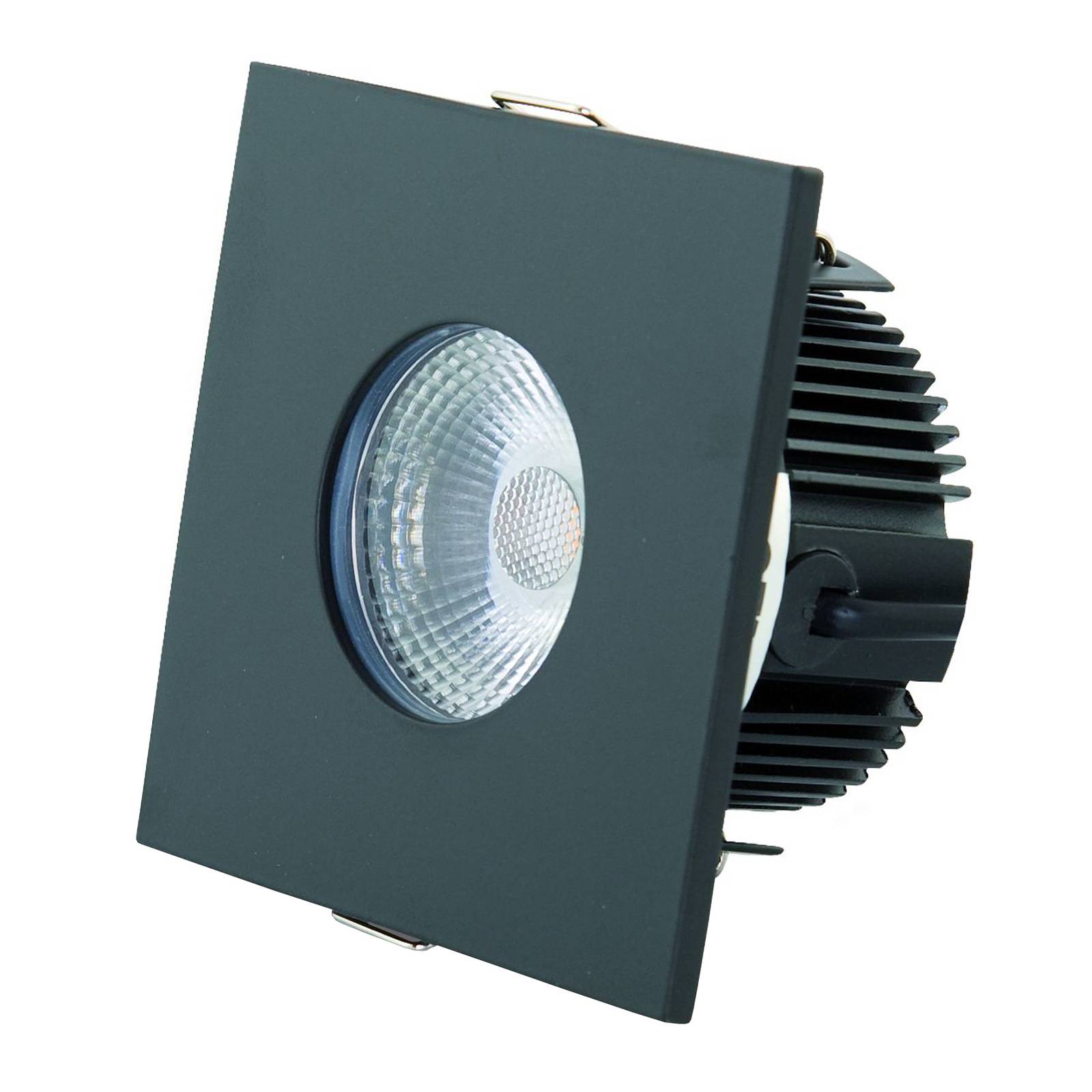 DOTLUX MULTIsun LED-Einbauleuchte, eckig, schwarz
