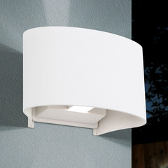 Aplique LED de exterior Gela, up/down, blanco