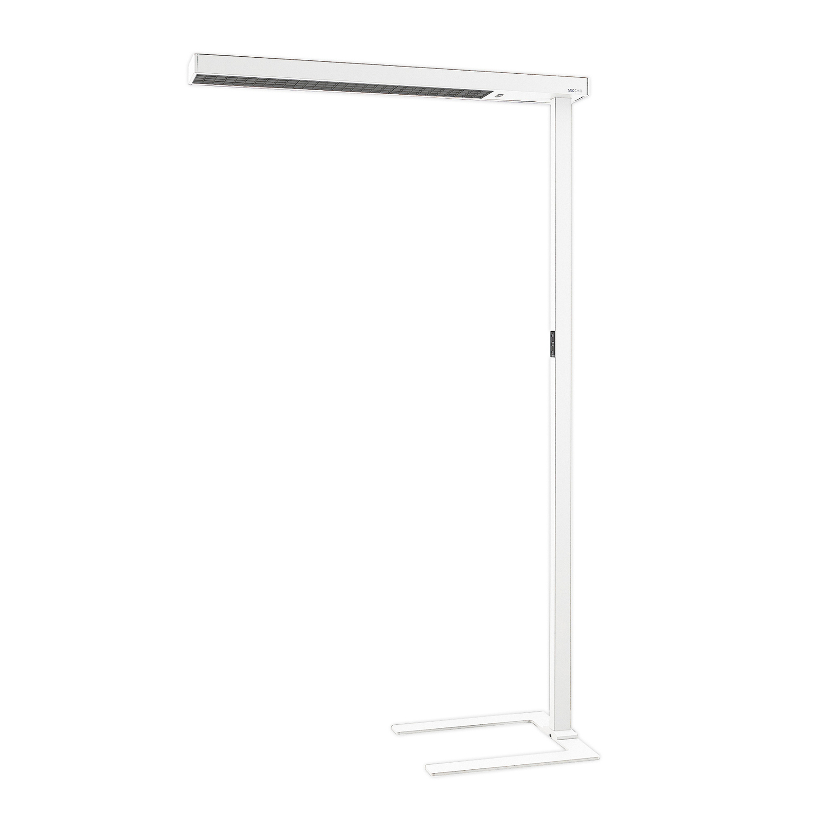 Arcchio Lampadaire de bureau LED Susi, blanc, détecteur, Set de 2