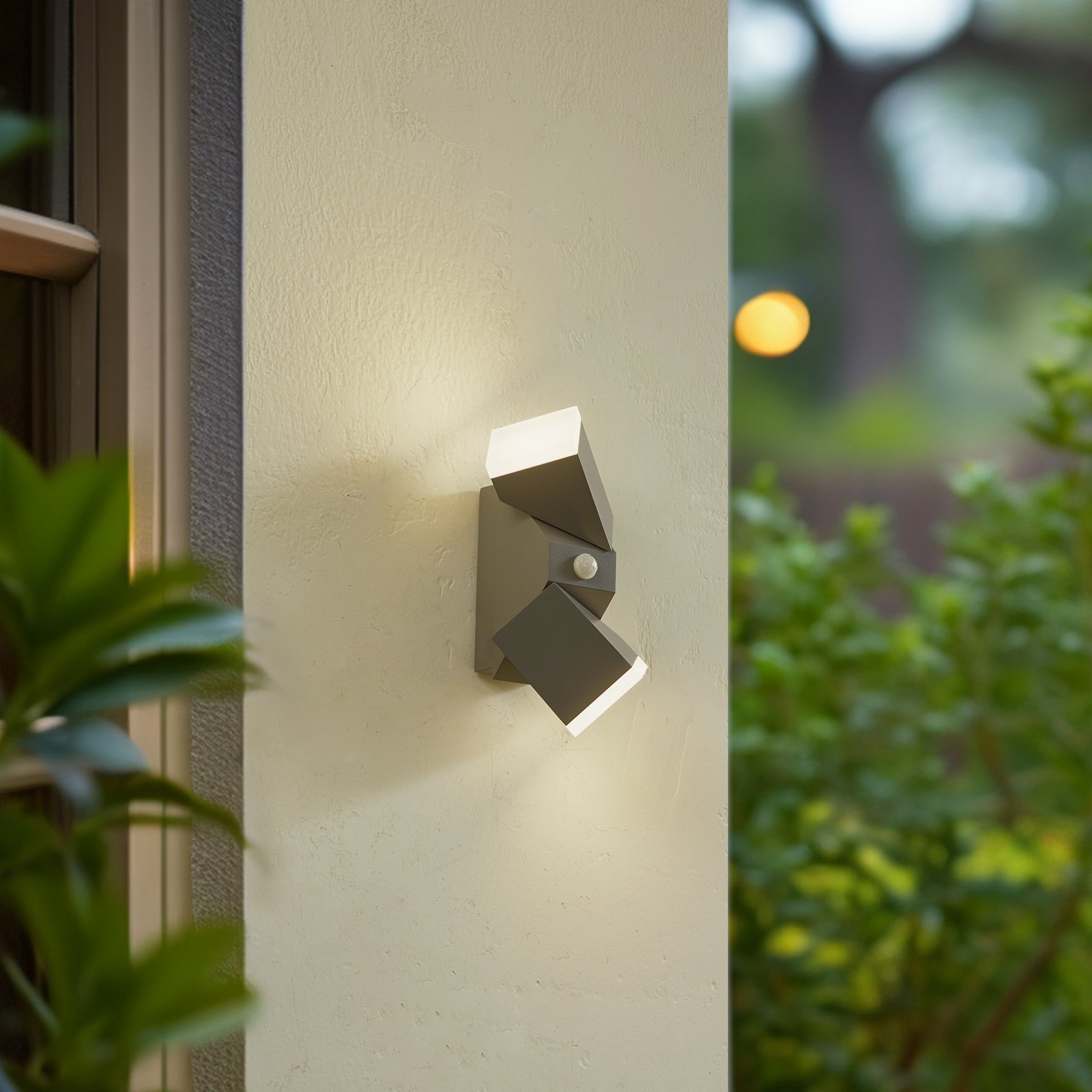 Sally LED Outdoor Wall Lamp w/Sensor Grey - Lindby