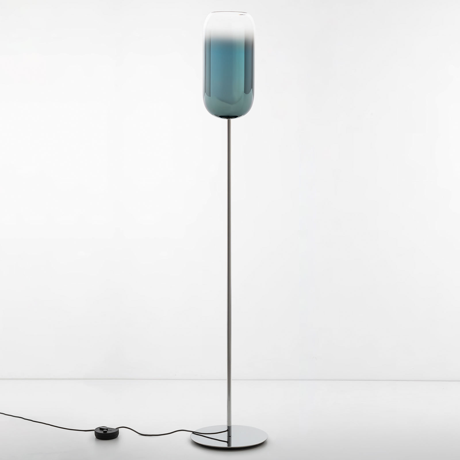 Artemide Gople floor lamp with silver base