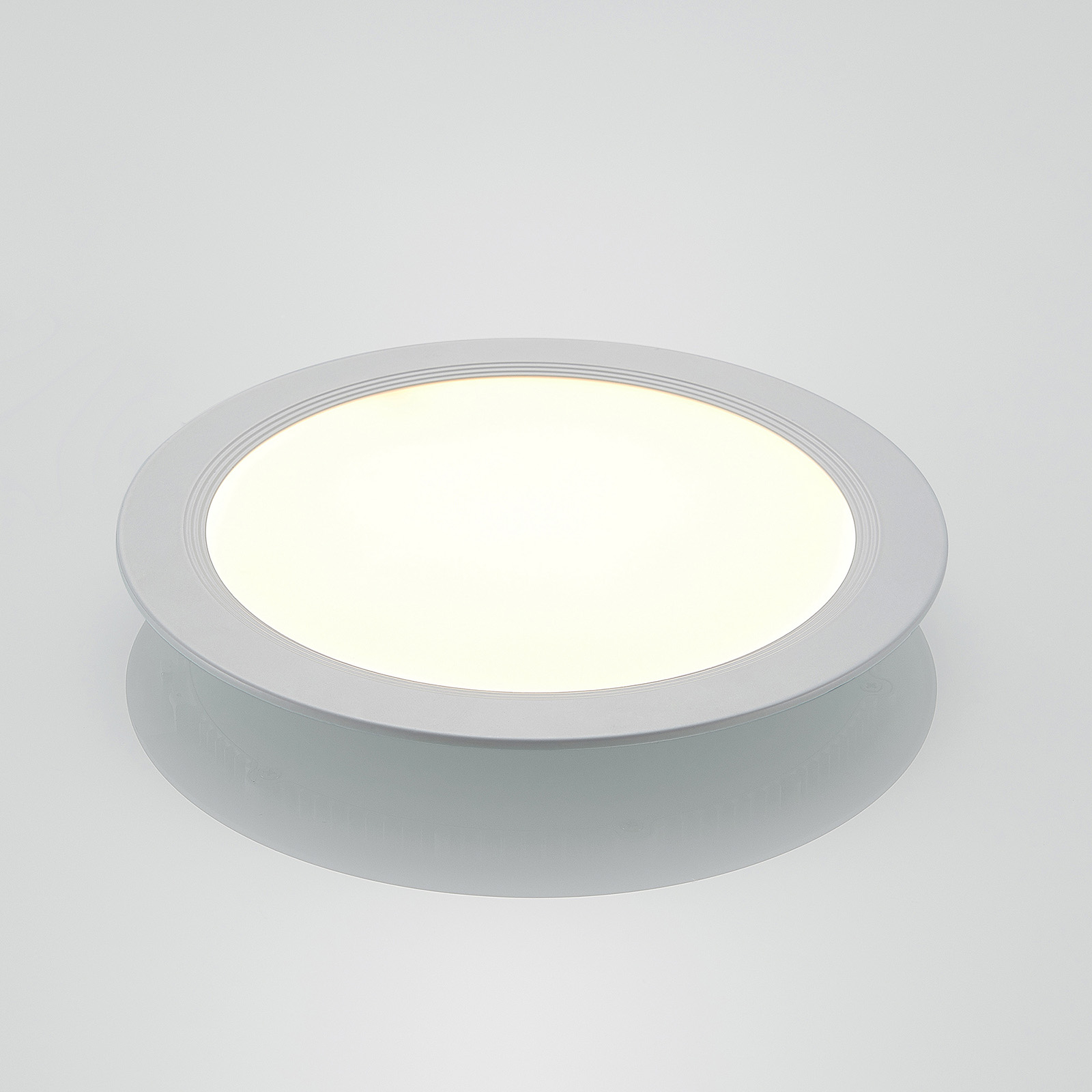 ELC Pan LED-Einbaupanel rund, 3.000 K Ø22,5cm