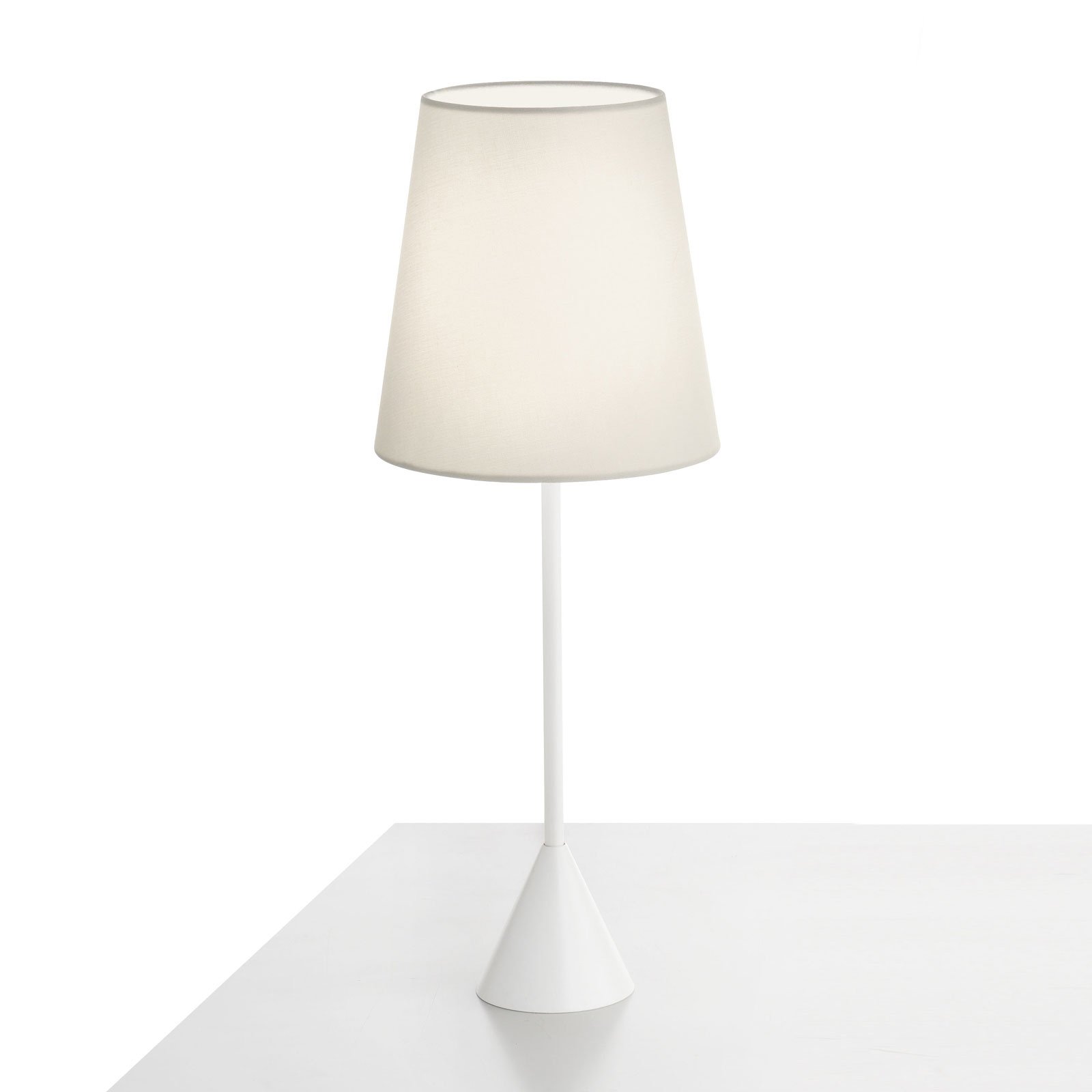 Candeeiro de mesa Modo Luce Lucilla Ø 17cm branco/marfim