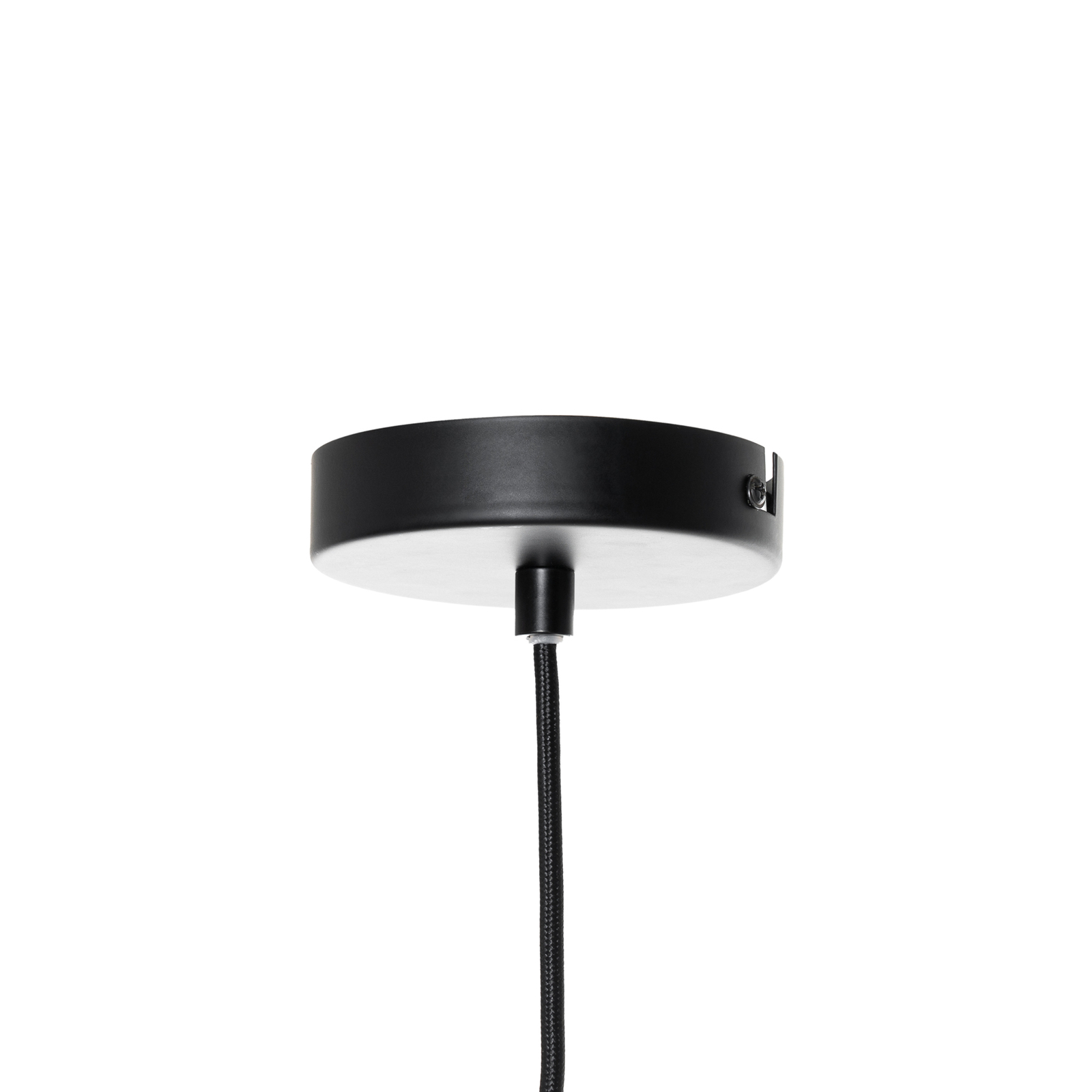 Závesné svetlo Lucande Tinko v klietke, čierne, 25 cm