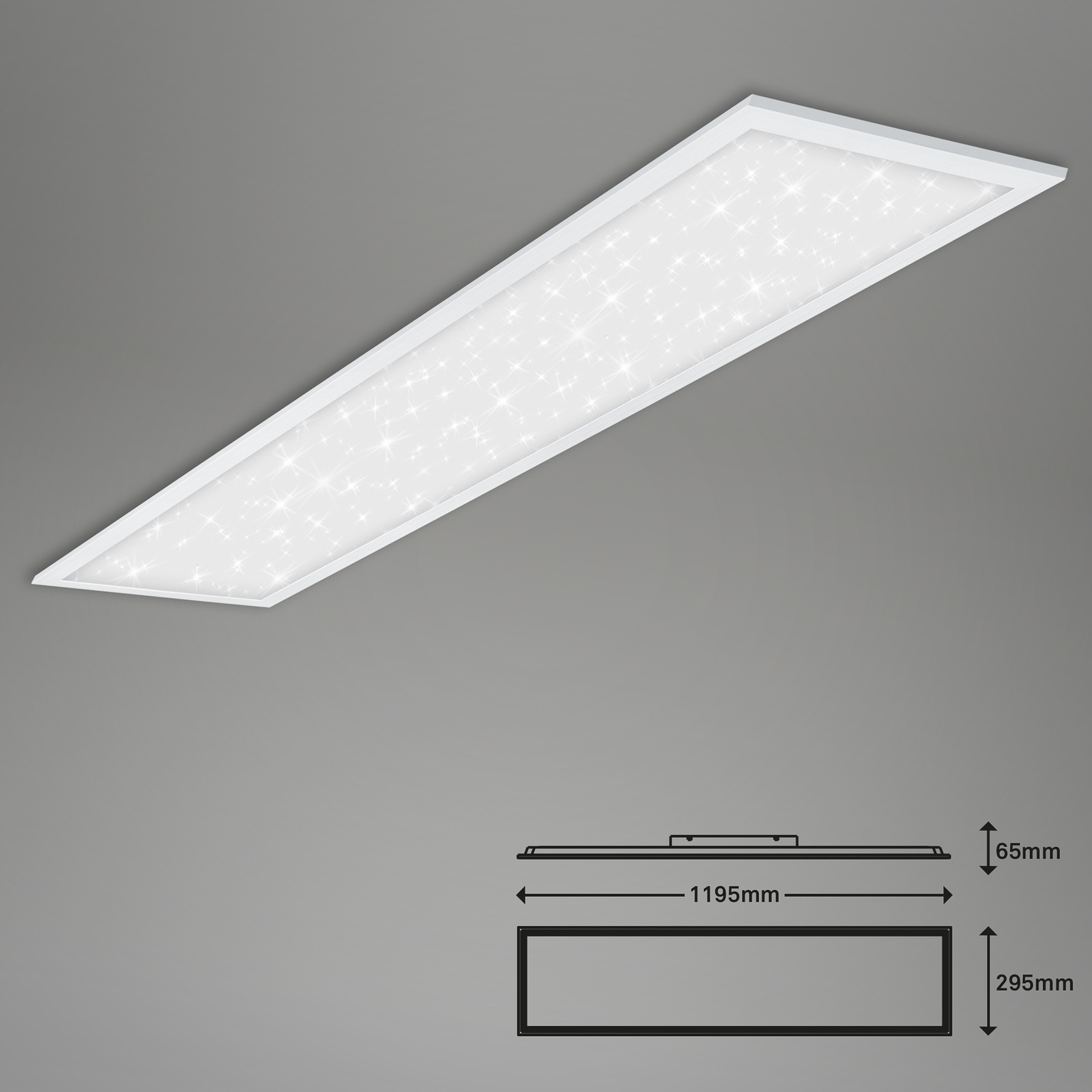 LED paneel Pallas, wit, dimbaar, CCT, 119,5x29,5cm