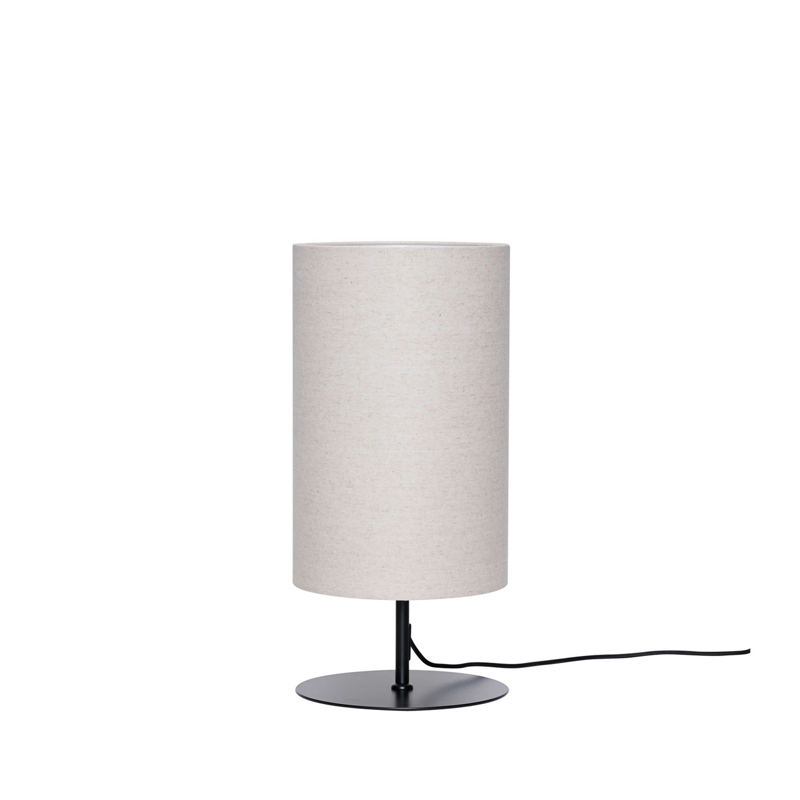 HÜBSCH Tischlampe Sable, sandfarben, Höhe 50 cm, Textil