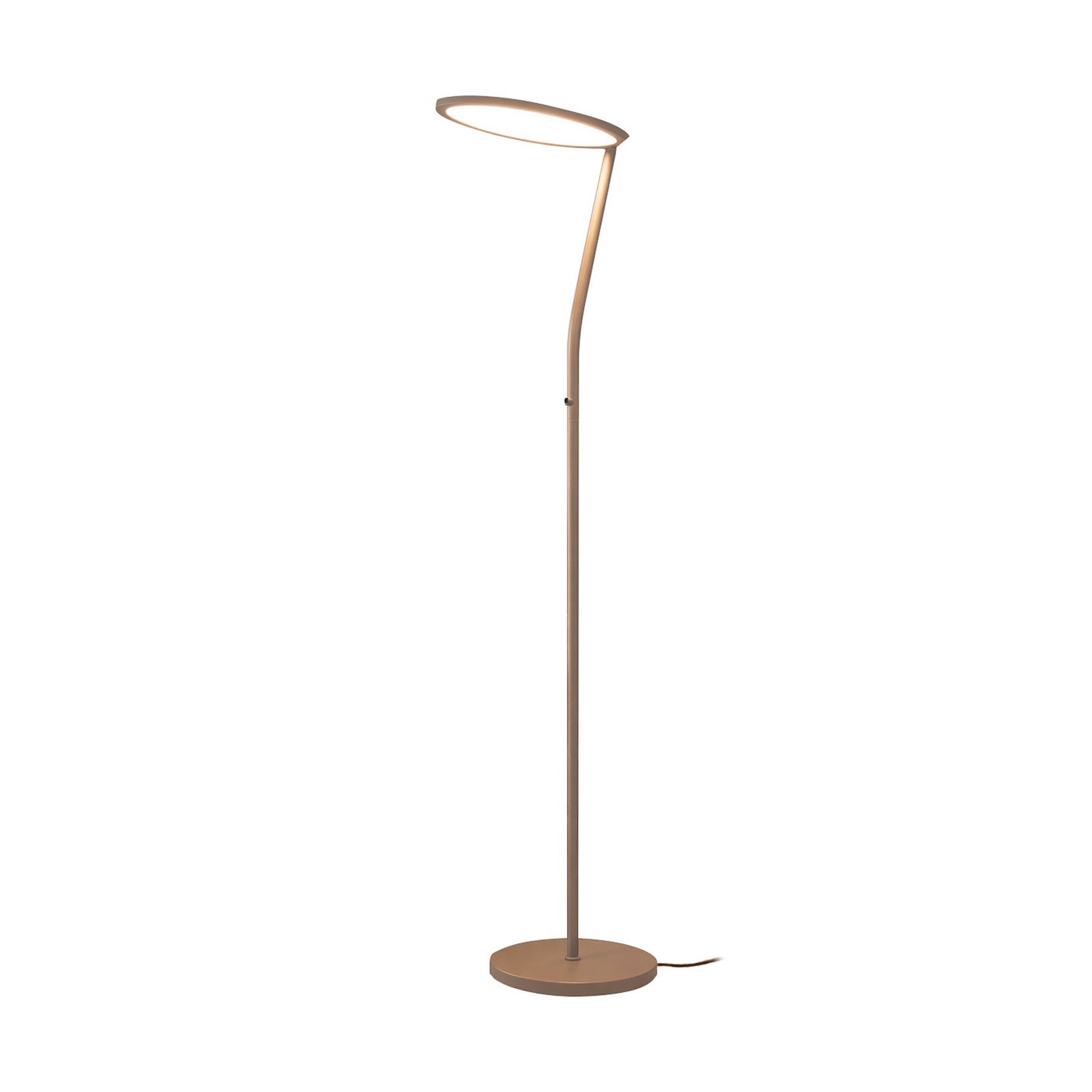 LED-Stehlampe Velara, sandfarben, Höhe 175 cm, Metall Dimmer