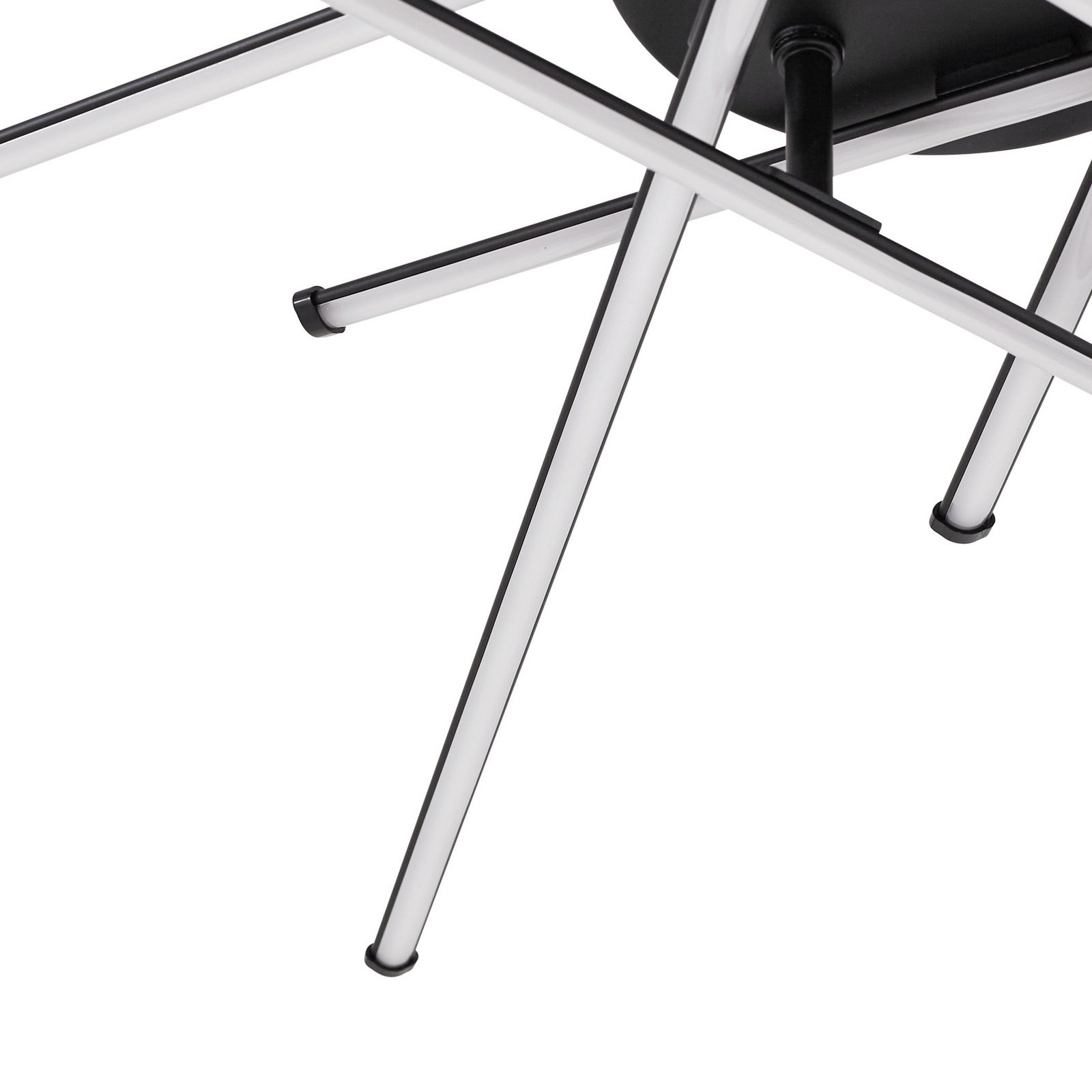 Lindby LED stropní svítidlo Elviano, Ø 80 cm, černé, 3 000 K