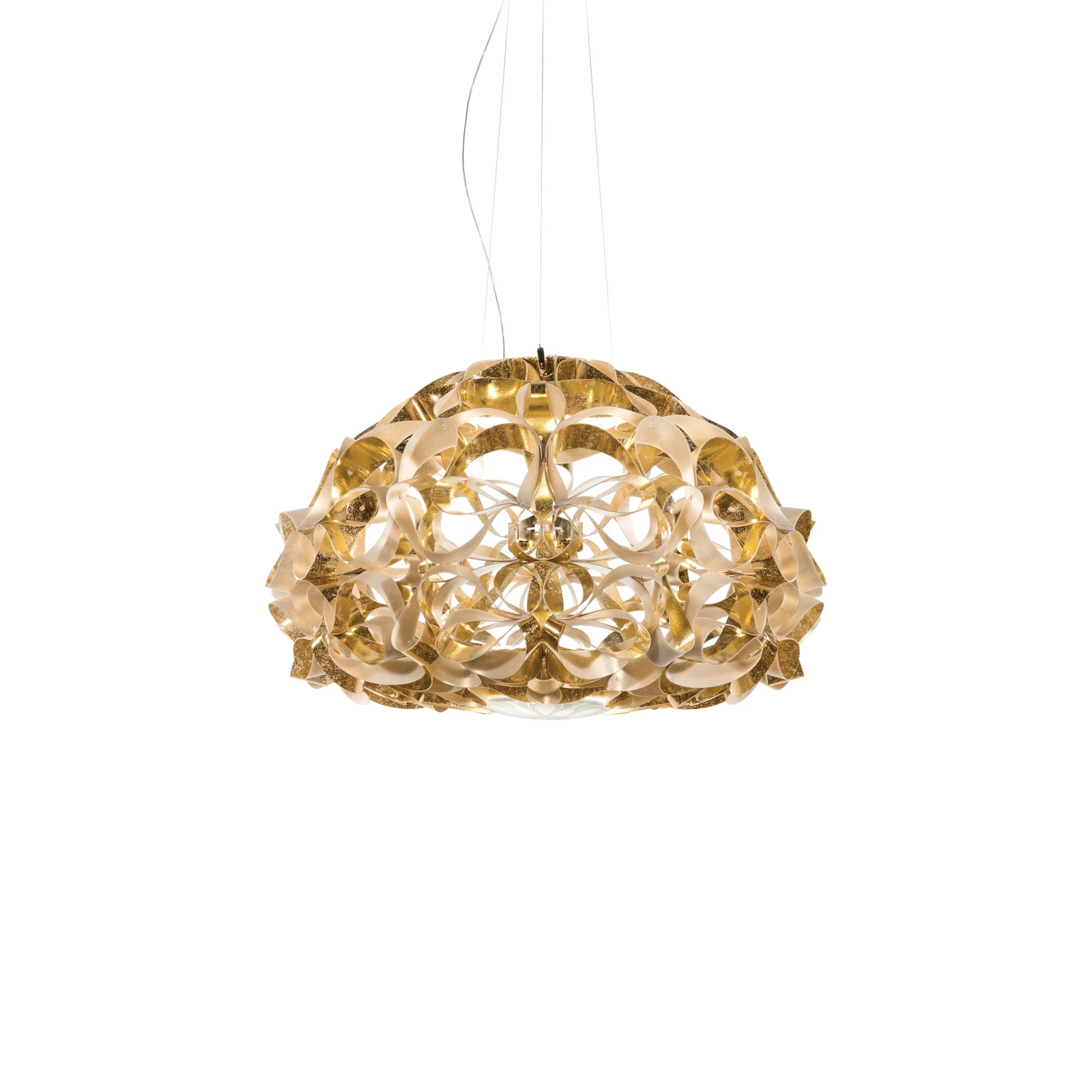 Slamp Hängelampe Quantica, goldfarben, Ø 75 cm