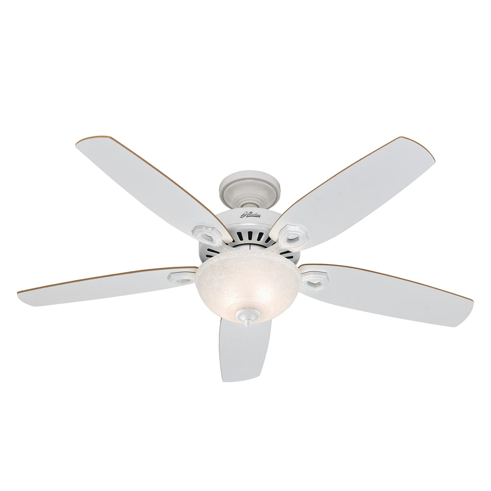 Hunter Builder Deluxe ventilateur plafond, blanc