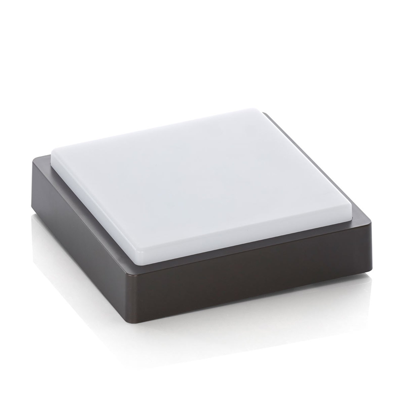 Nermin Square LED Utomhus Vägglampa IP65 Dark Grey/White - Lindby