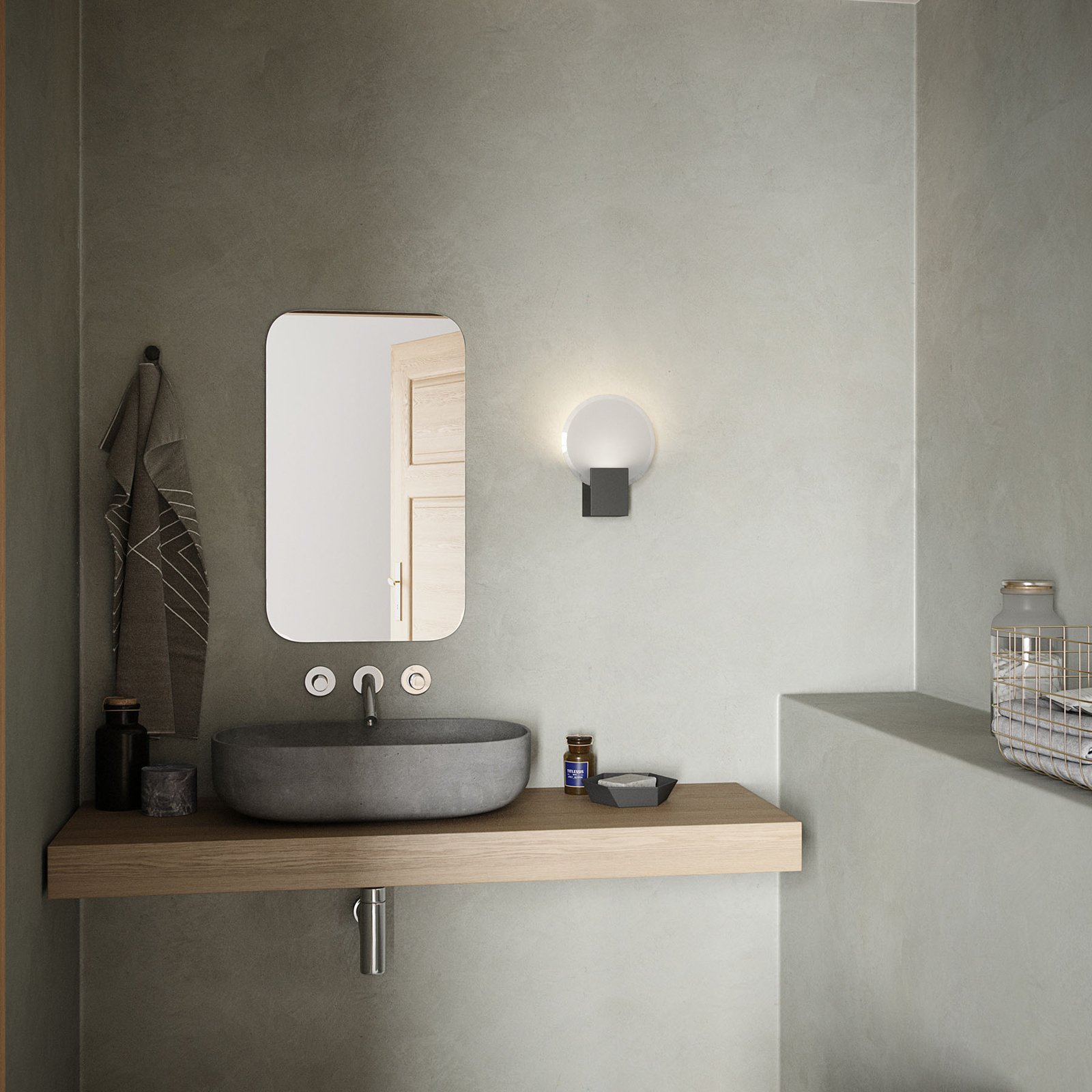 Hester Wandleuchte Dim. Black - Nordlux