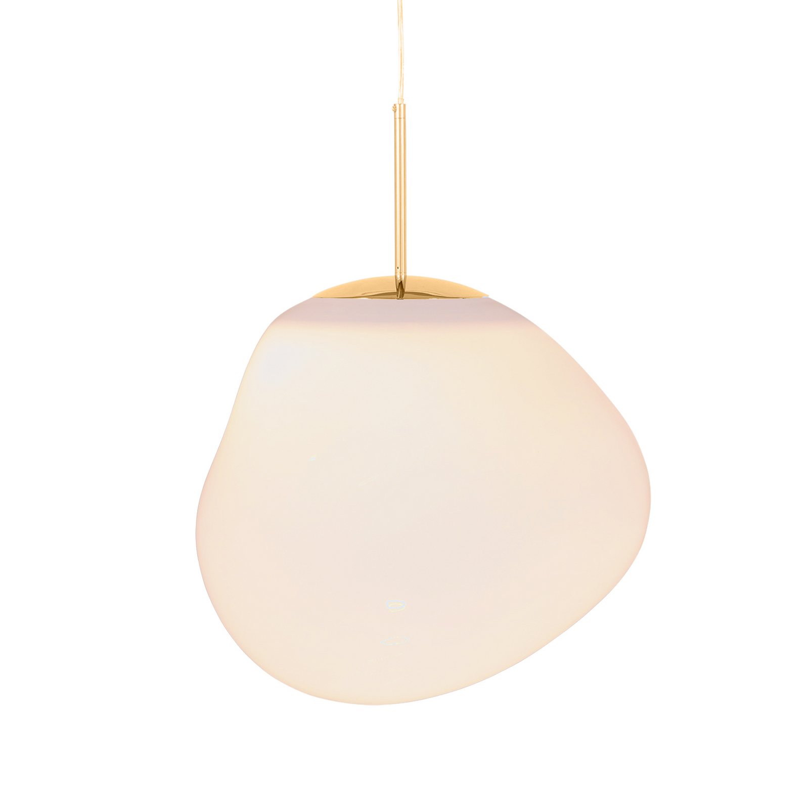 Tom Dixon LED hanging light Melt, Ø 50 cm, opal/gold