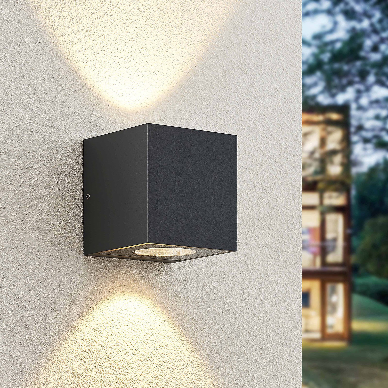 Arcchio Tassnim LED udendørs væglampe grå 2-lys.