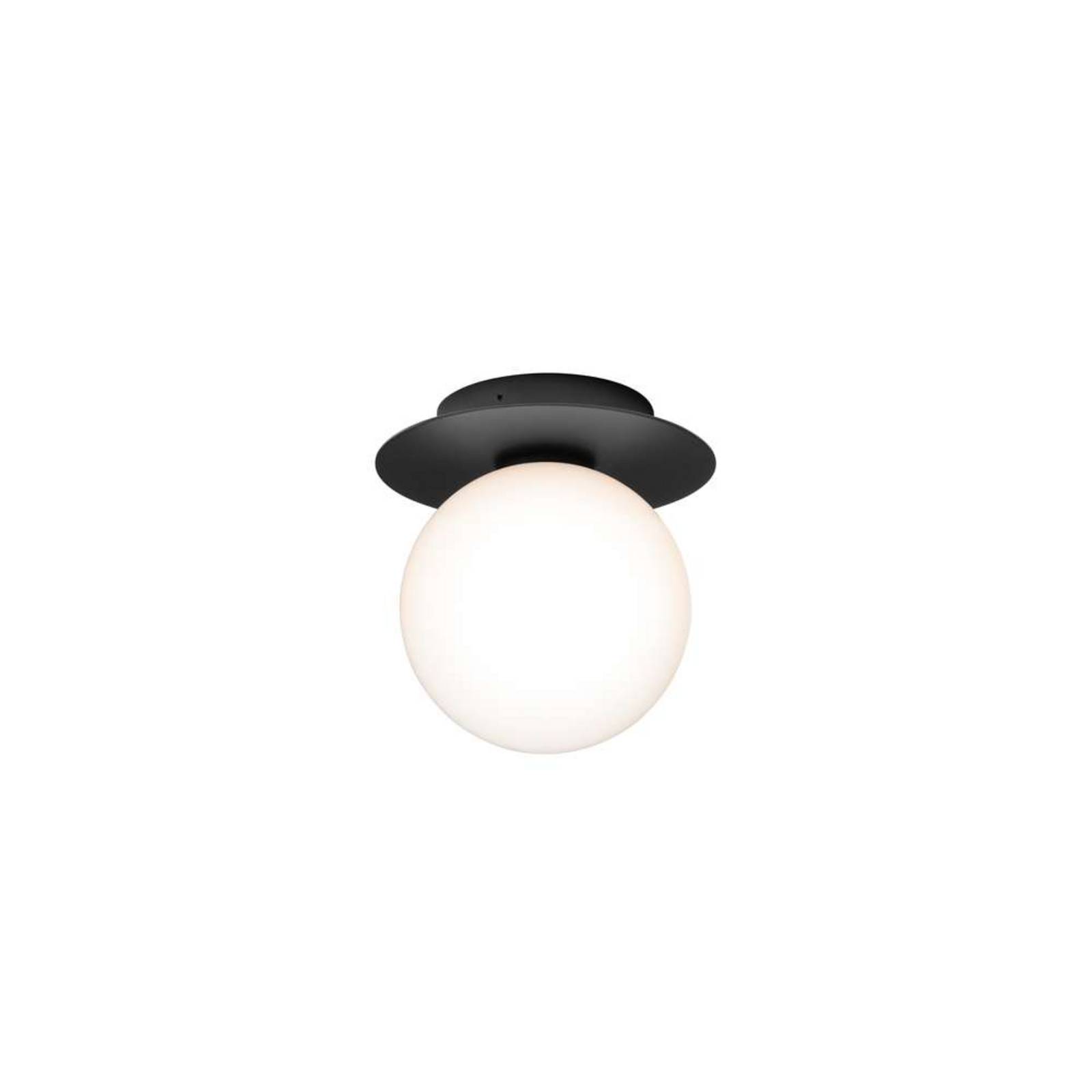 Nuura Außen-Wandleuchte Liila, Ø 16 cm, schwarz/opal günstig online kaufen