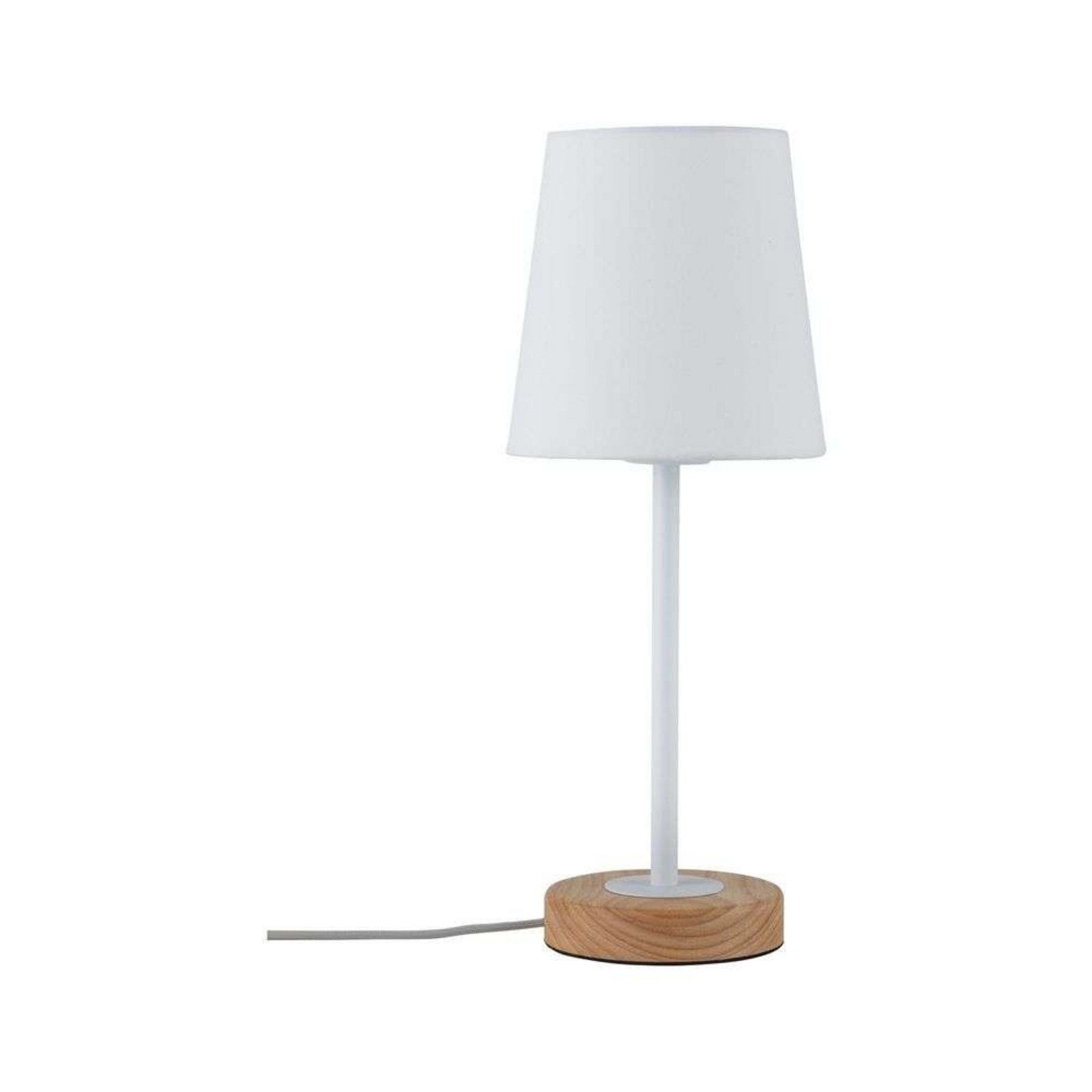 Stellan Table Lamp White/Wood - Paulmann