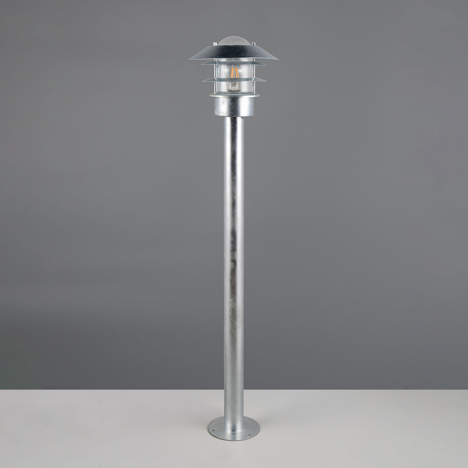 Осветление за пътеки Ruvuuma, цинков цвят, височина 100 cm, метал, IP44