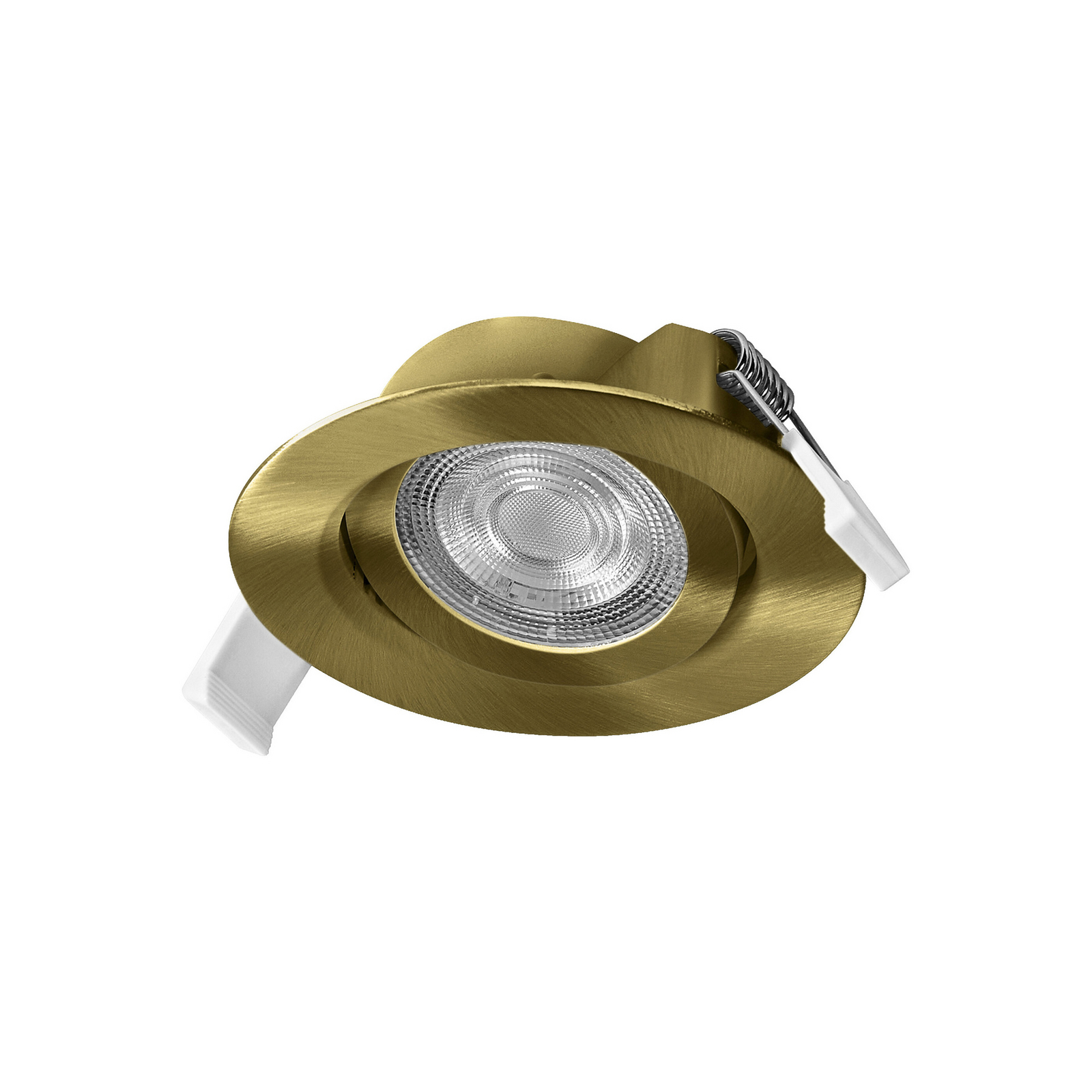 Σετ 3 ενσωματωμένων σποτ LED OSRAM, clickdim, 40°, ορείχαλκος, Ø 9 cm Σετ 3 ενσωματωμένων σποτ LED OSRAM, clickdim, 40°, ορείχαλκος, Ø 9 cm