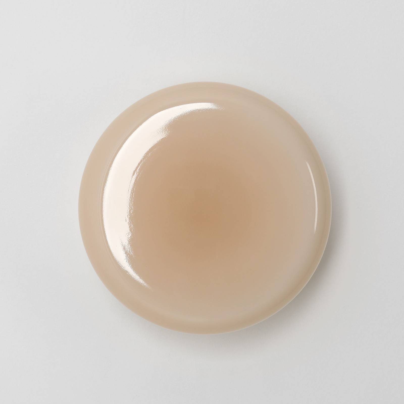 Kinkiet BonBon, beżowy, Ø 16 cm, szkło