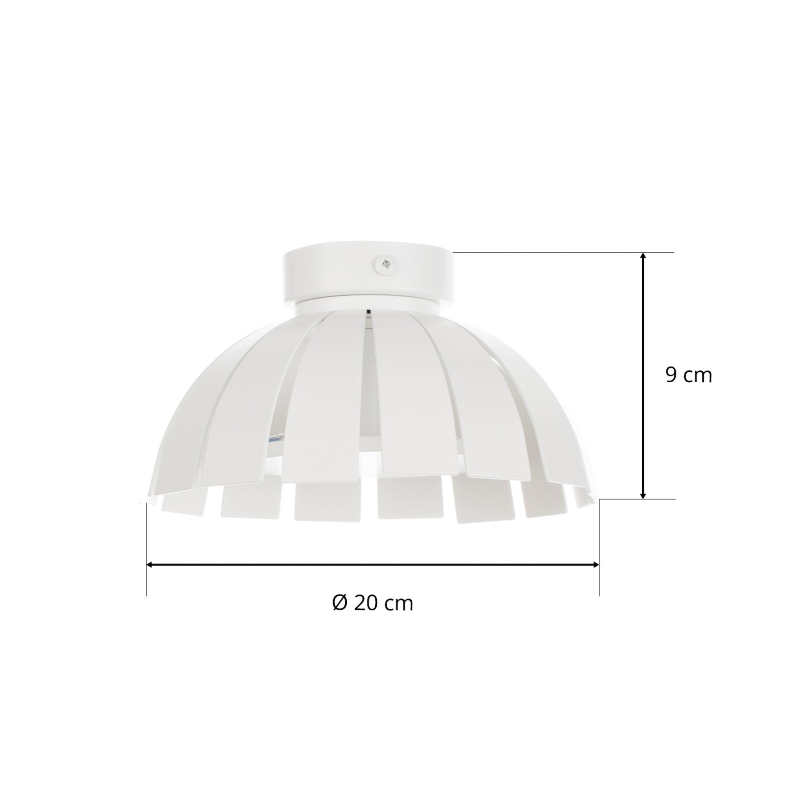 Weiße LED-Designer-Deckenleuchte Loto, 20 cm