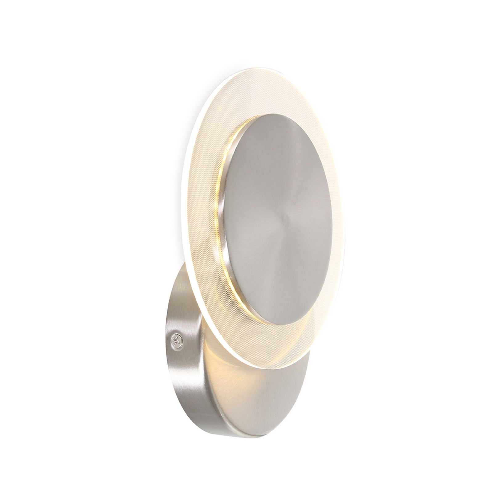 LED sienas lampa „Lido“, tērauda pelēka, metāls, 2700 K