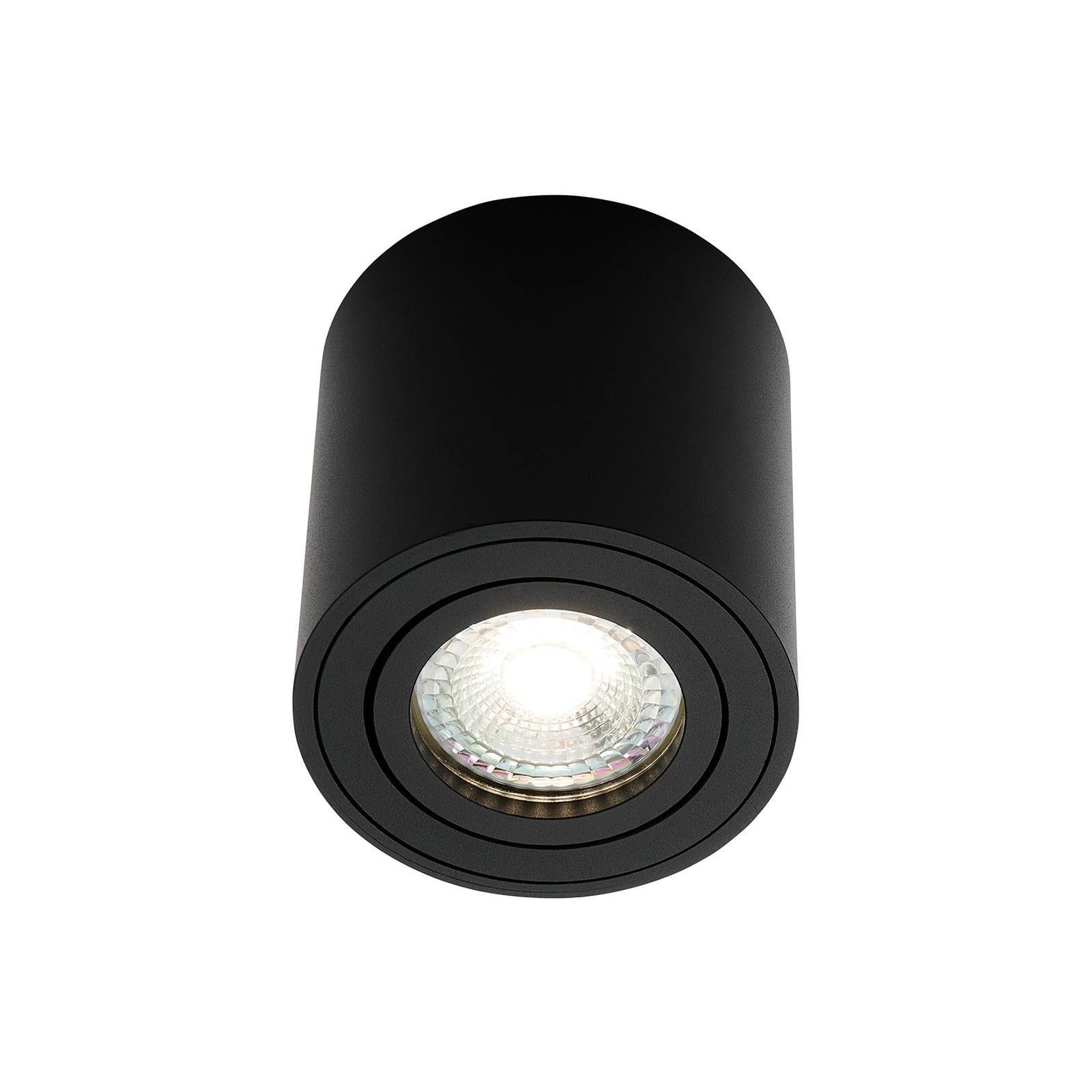 Downlight Sabonis Surface, GU10, Aluminium, schwarz