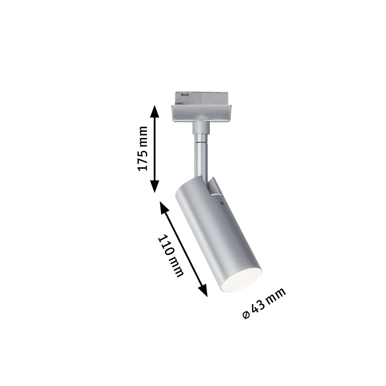 Paulmann Paulmann URail Tubo LED bodovka, matný chrom