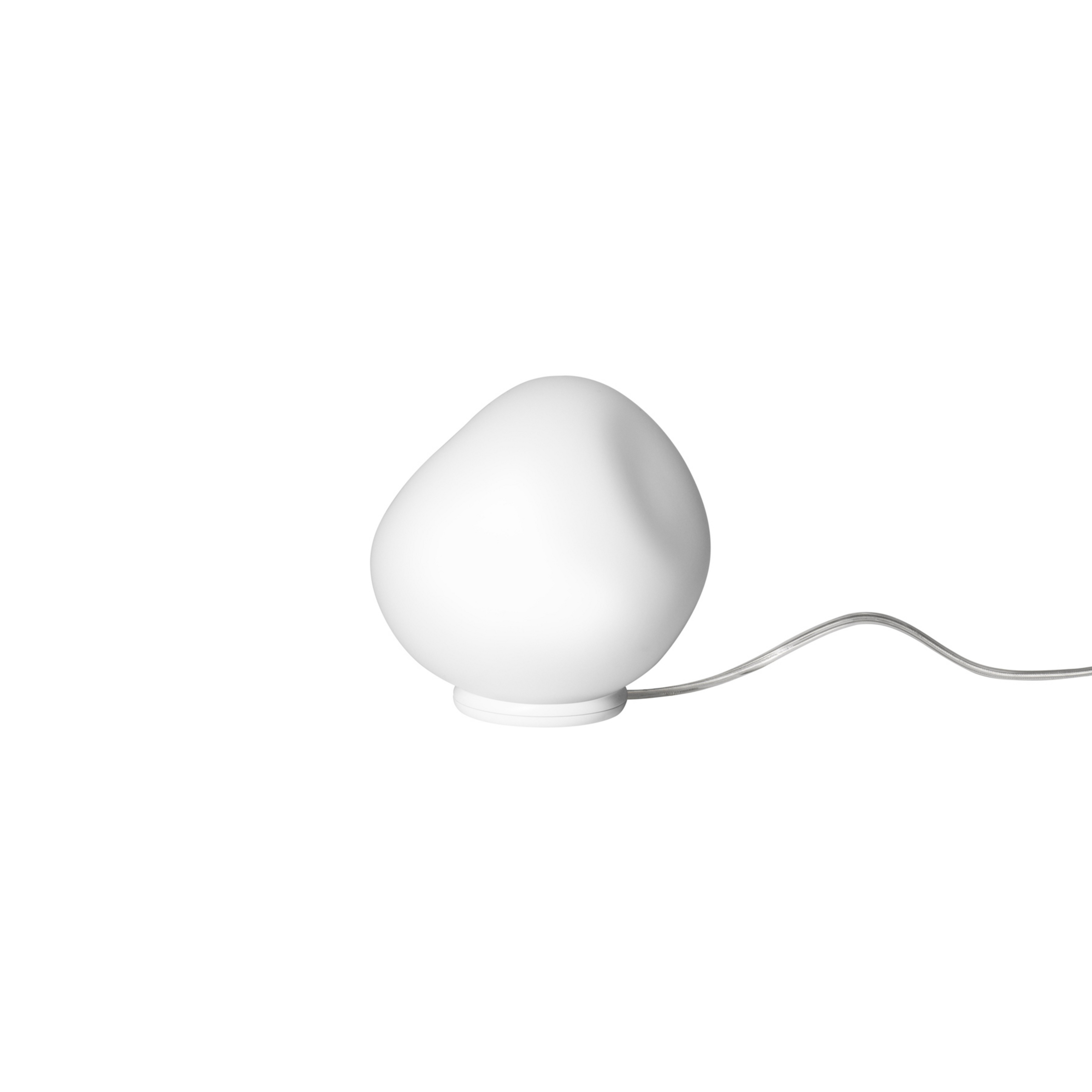 Hoba Piccola Tischlampe, Ø 13 cm, ein/aus, Glas - Foscarini