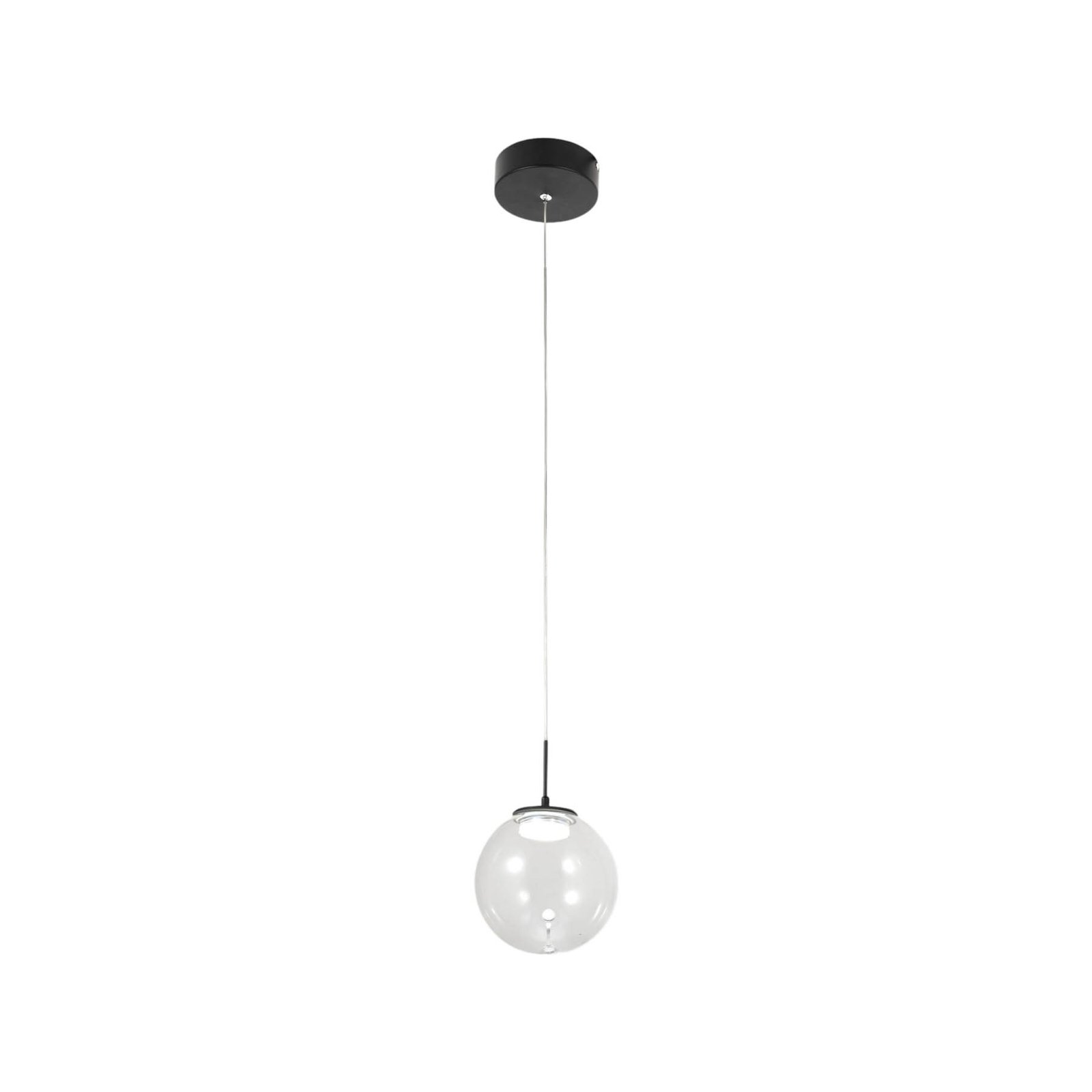 Lampada LED a sospensione Ariel, a 1 luce, Ø 15 cm, vetro, dimmer, CCT