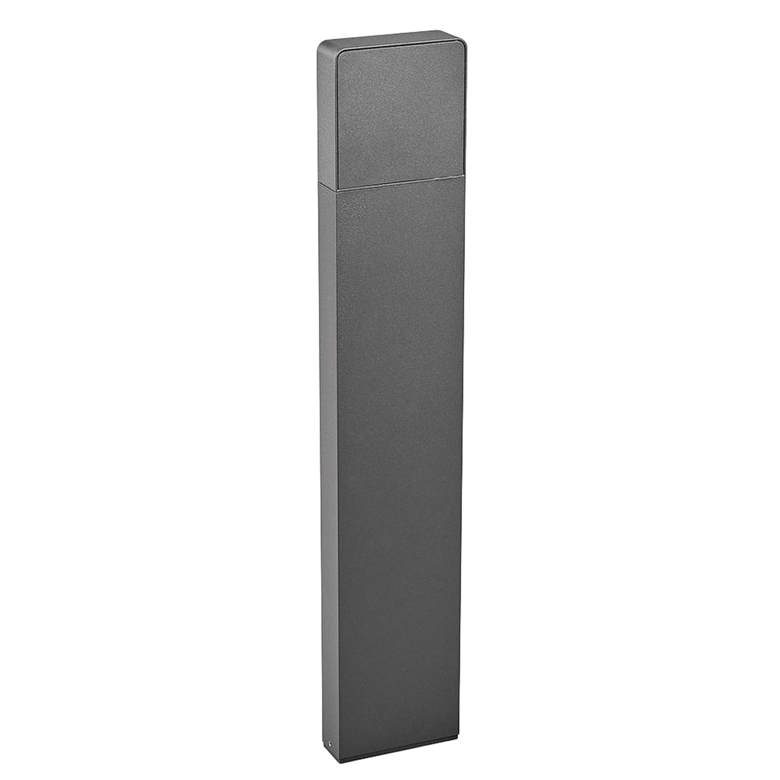 Lucande lampione a LED Leya, 65 cm, antracite, metallo, IP54 Lucande lampione a LED Leya, 65 cm, antracite, metallo, IP54