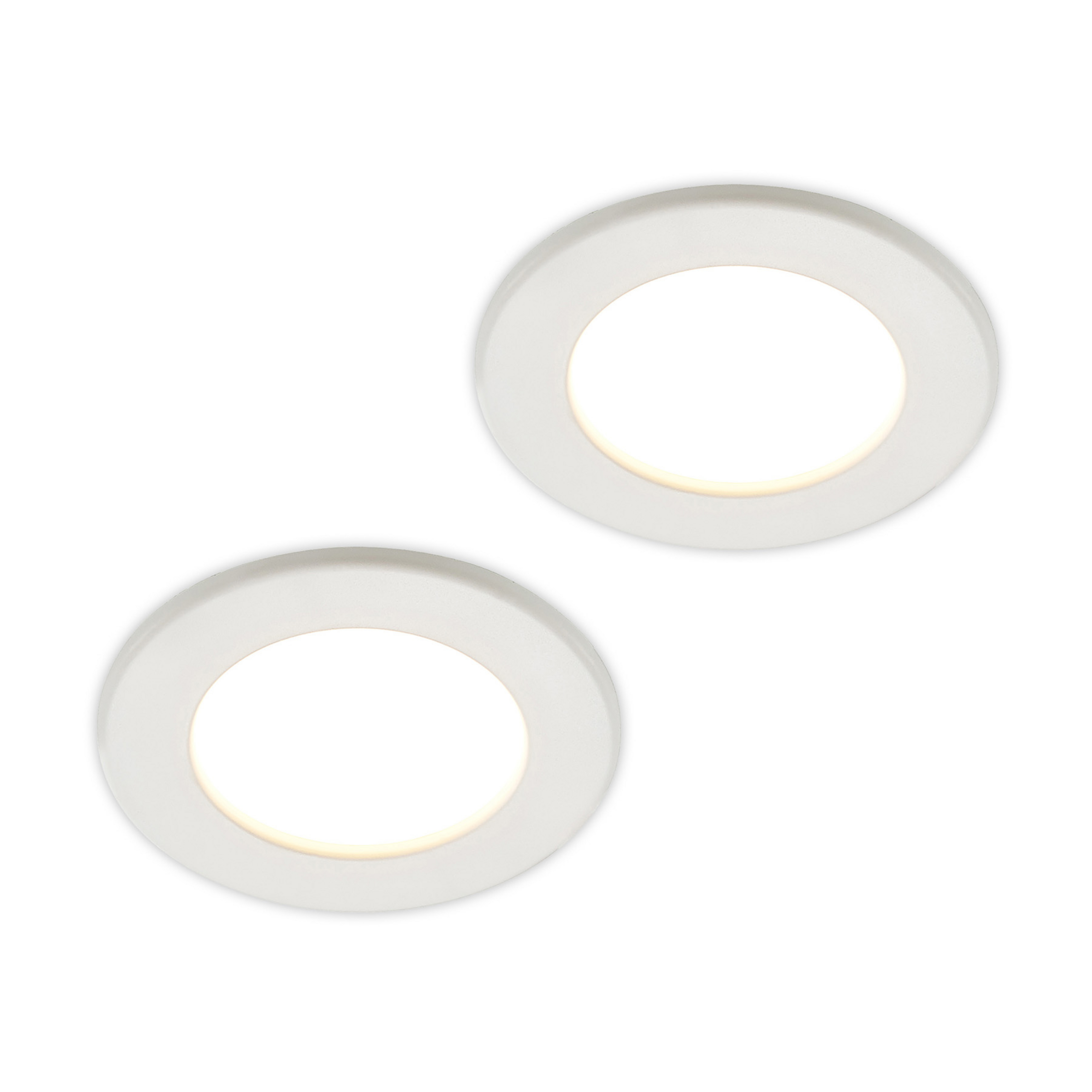 Prios LED vestavné svítidlo Cadance, bílé, 12 cm, sada 2 kusů, CCT