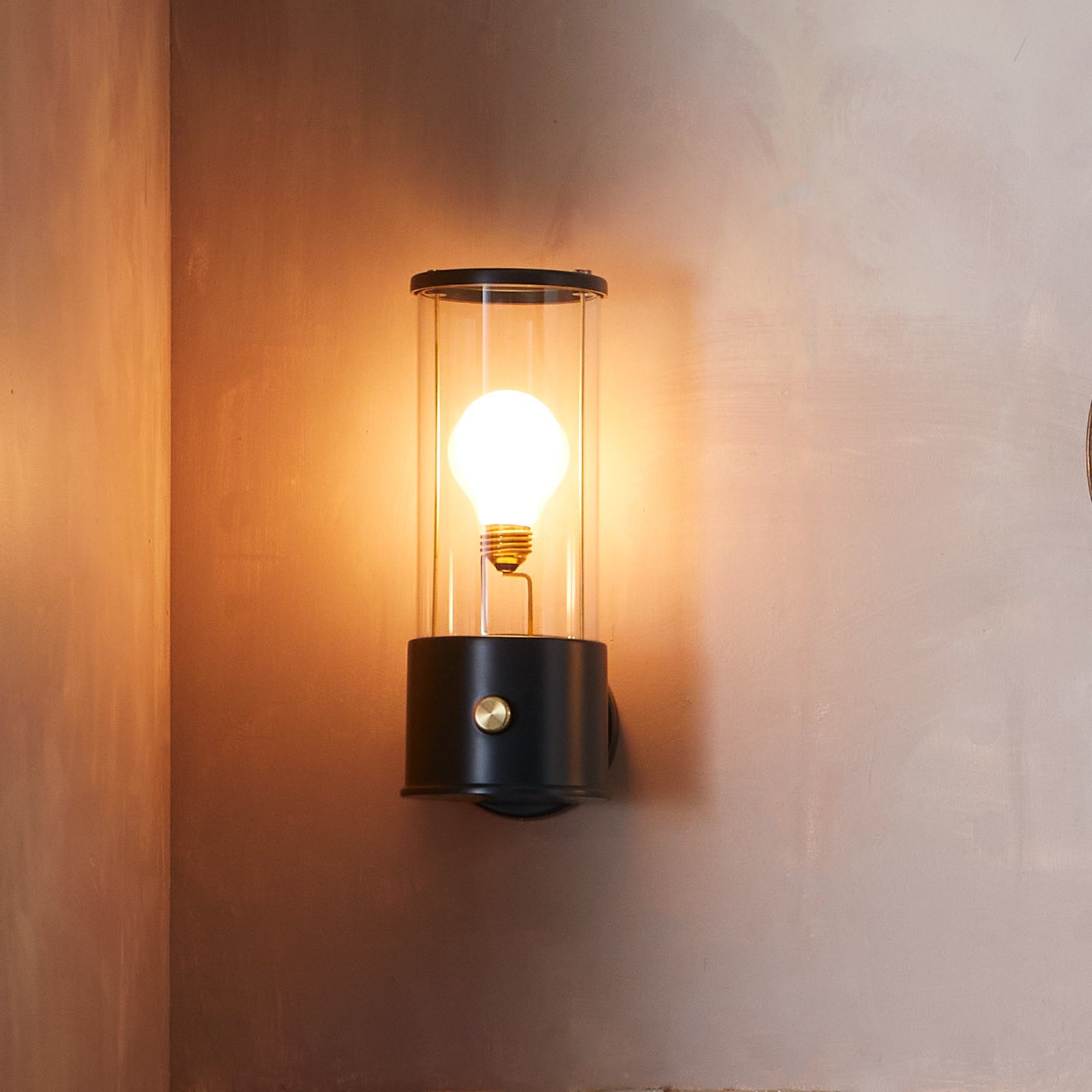 Tala wall light Muse Portable, lâmpada LED E27, preto