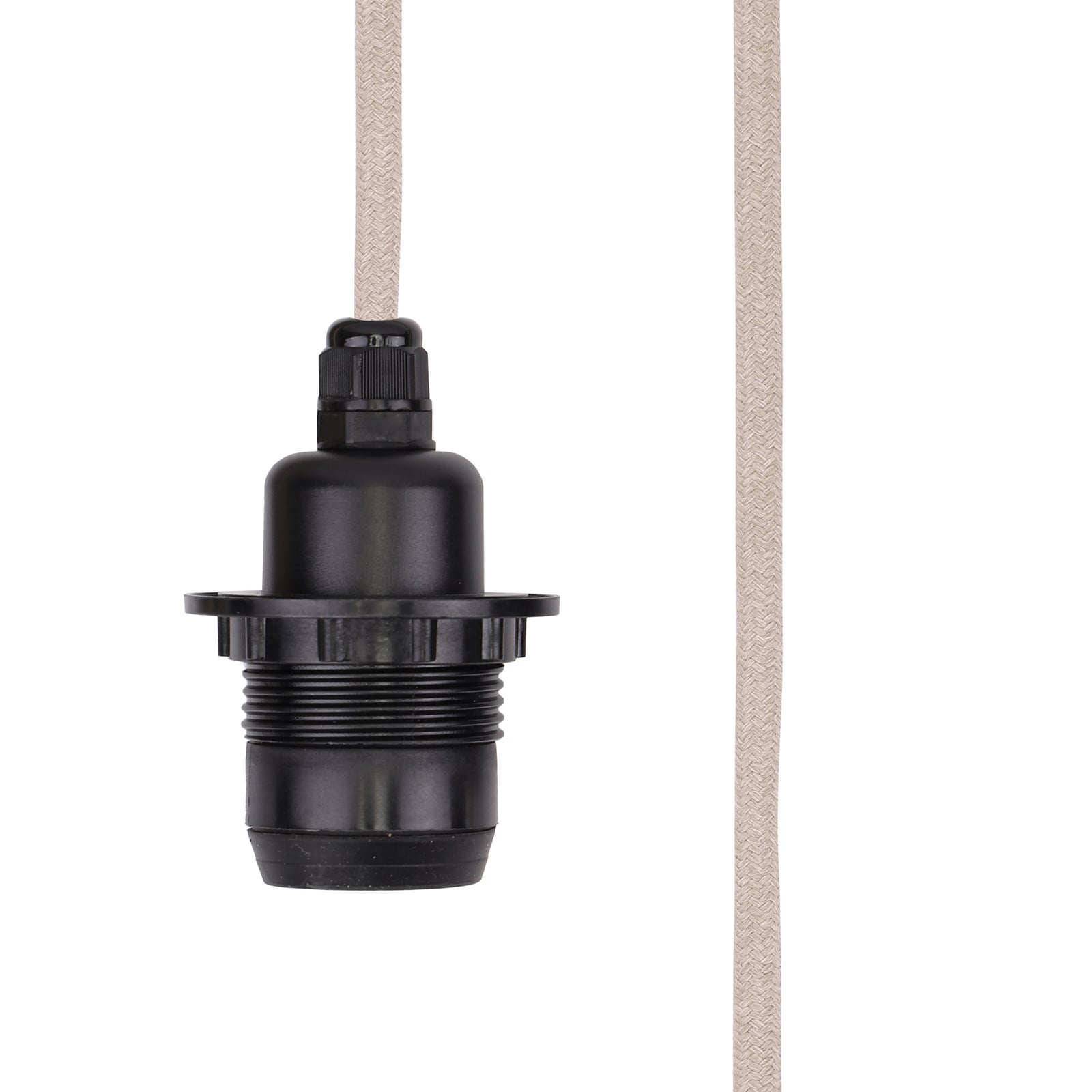 Držač žarulje E27, bež, s utikačem, 5 m, IP44 - Watt &amp; Veke