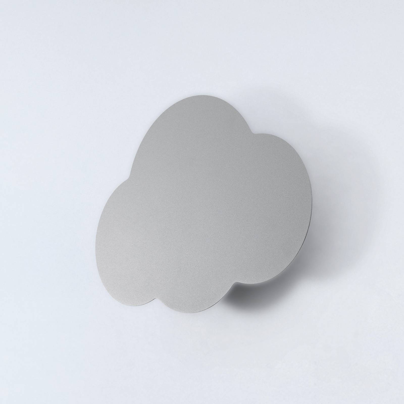 Wandleuchte Cloud, grau, 38 cm breit, Metall, Wolke, G9 günstig online kaufen