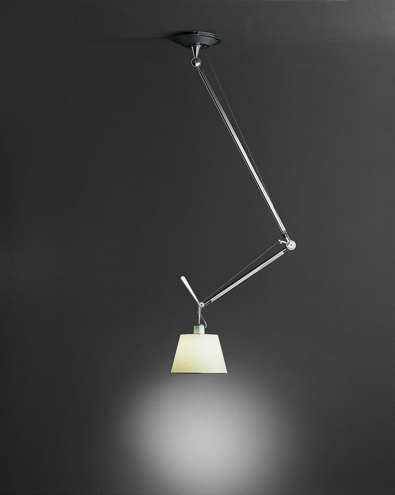 Tolomeo Decentrata Závěsné Světlo ø360 Grey - Artemide