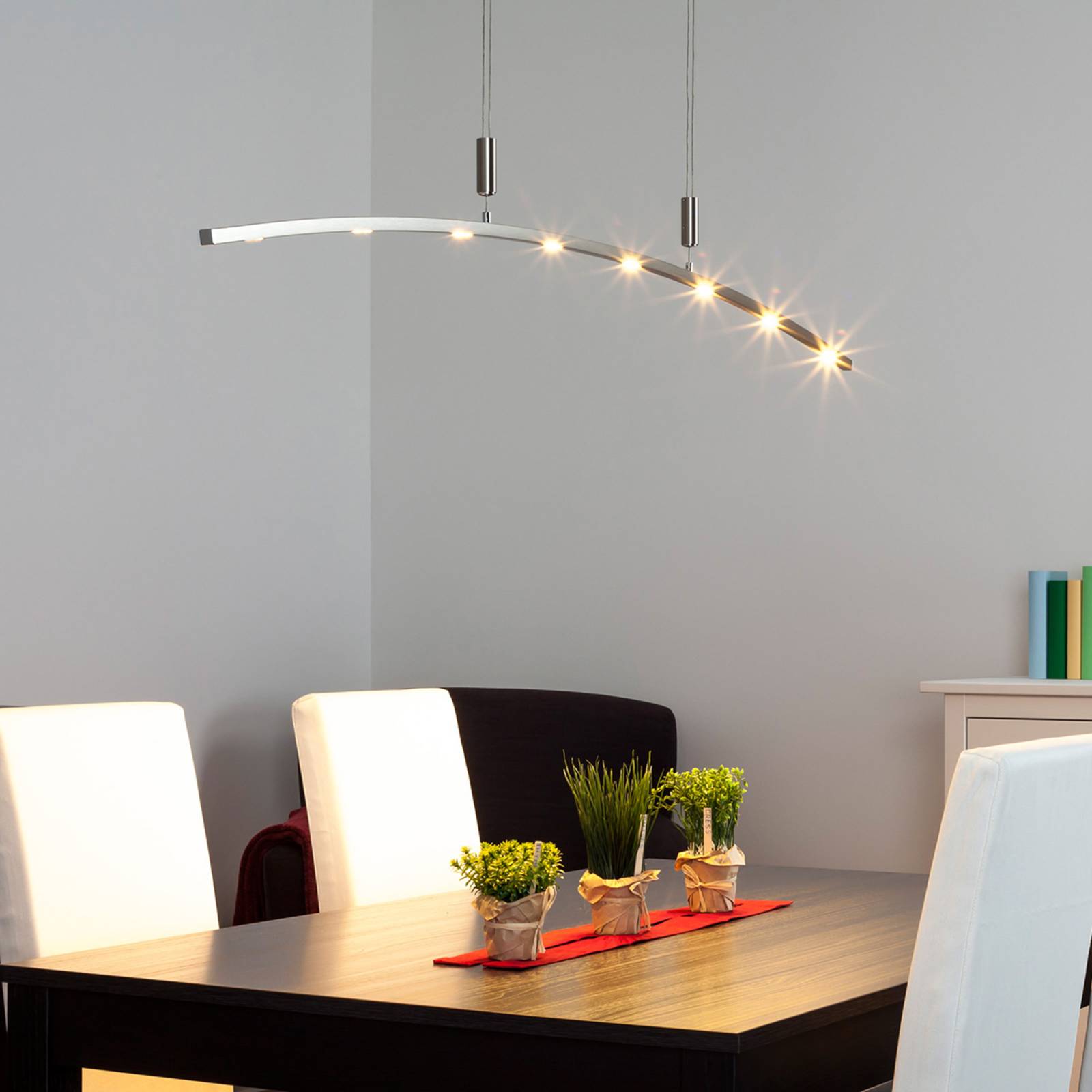 LED-hanglamp Falo, 160 cm, in hoogte verstelbaar