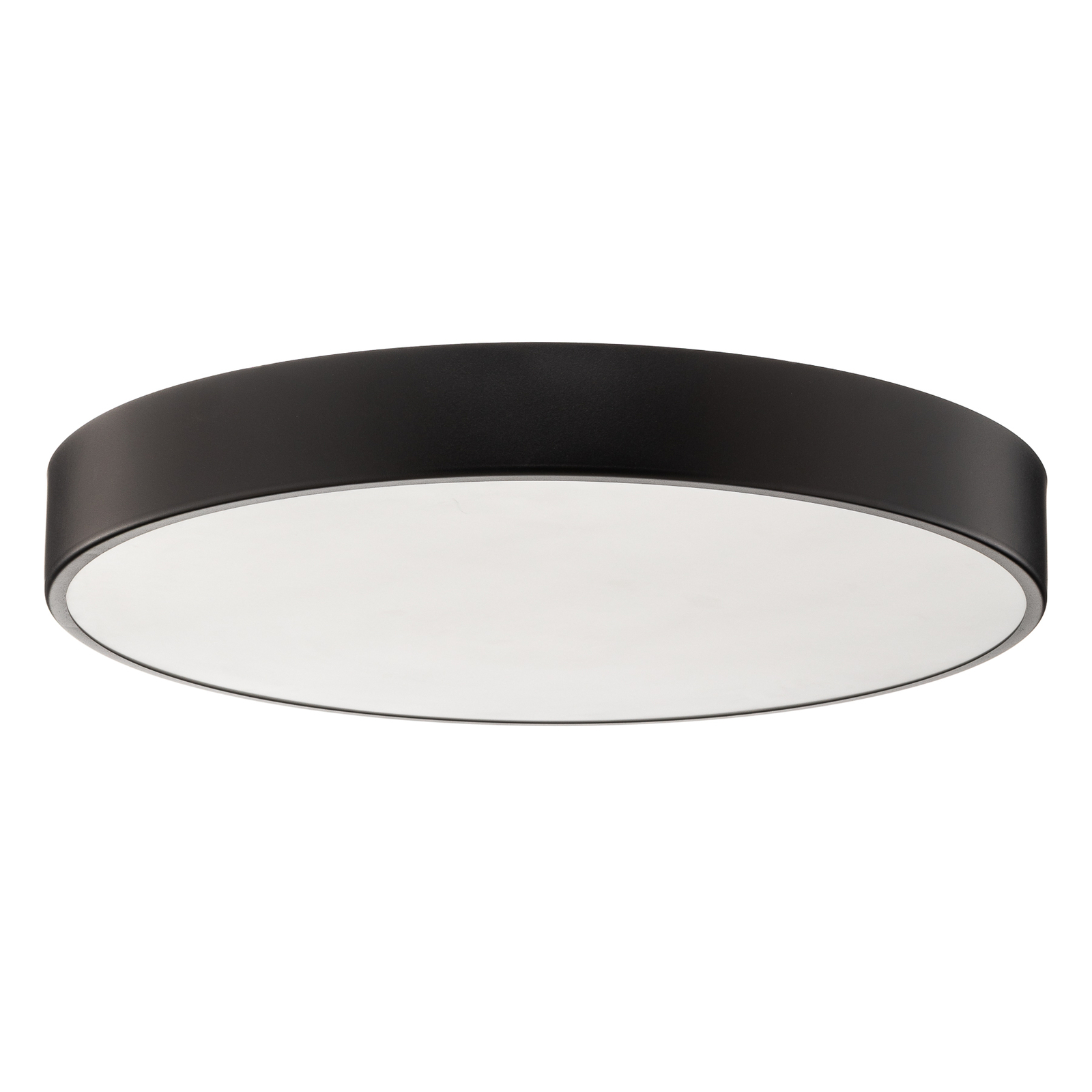 Cleo ceiling lamp, glass diffuser black Ø 60 cm