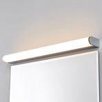 Lindby LED wall lamp Philippa, rounded, 58cm, chrome, IP44