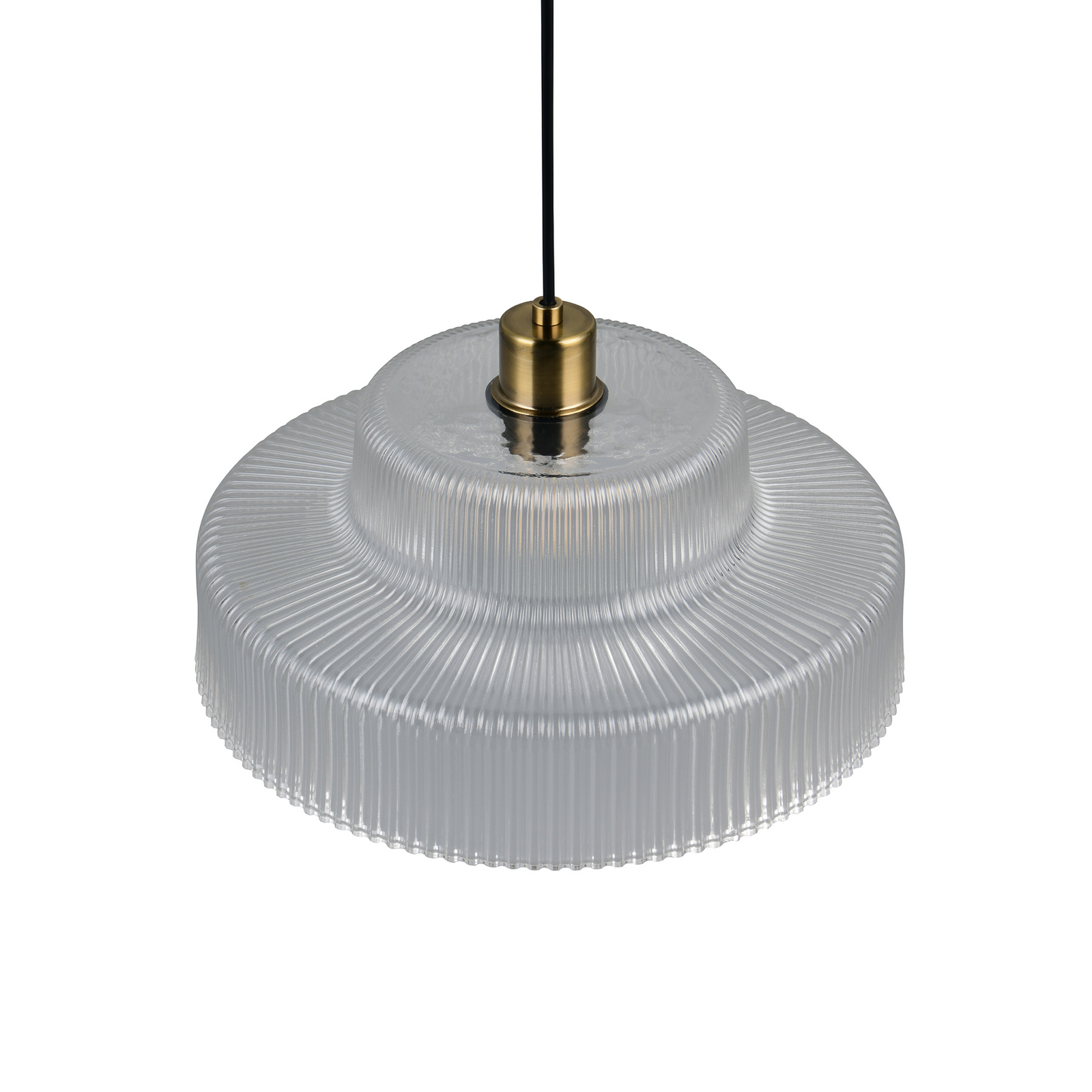 Abella lógó világítás, átlátszó, Ø 35 cm, üveg, E27