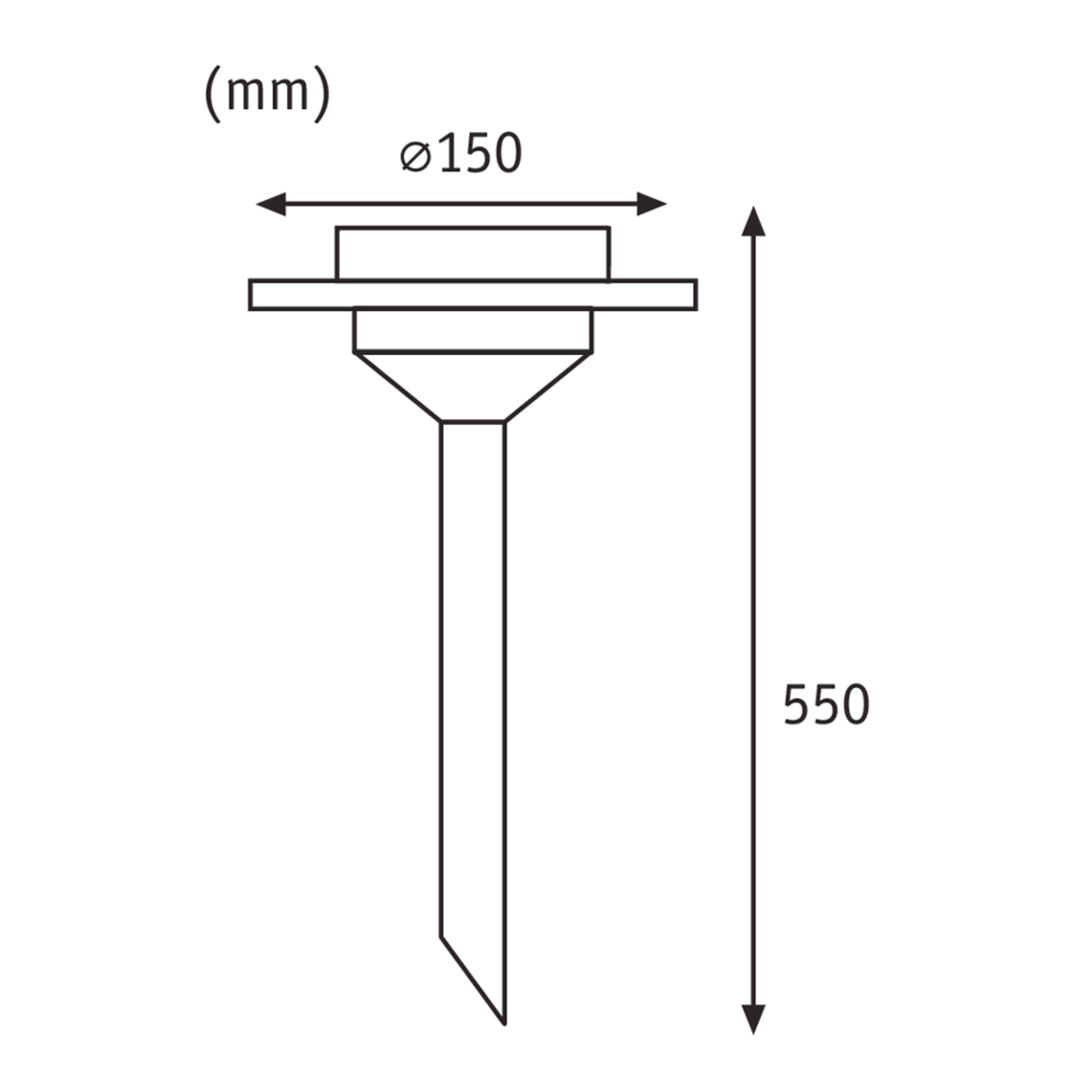Ufo Solar LED Garden Lamp IP44 Stainless Steel/Clear - Paulmann